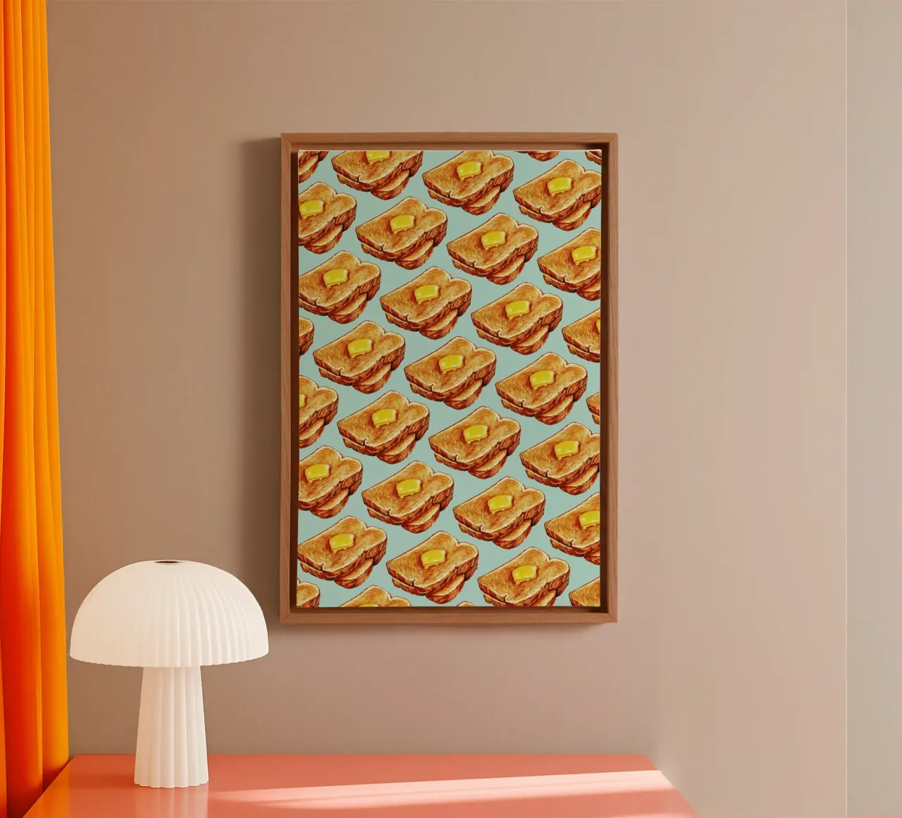 Buttered Toast Pattern toile de Kelly Gilleran