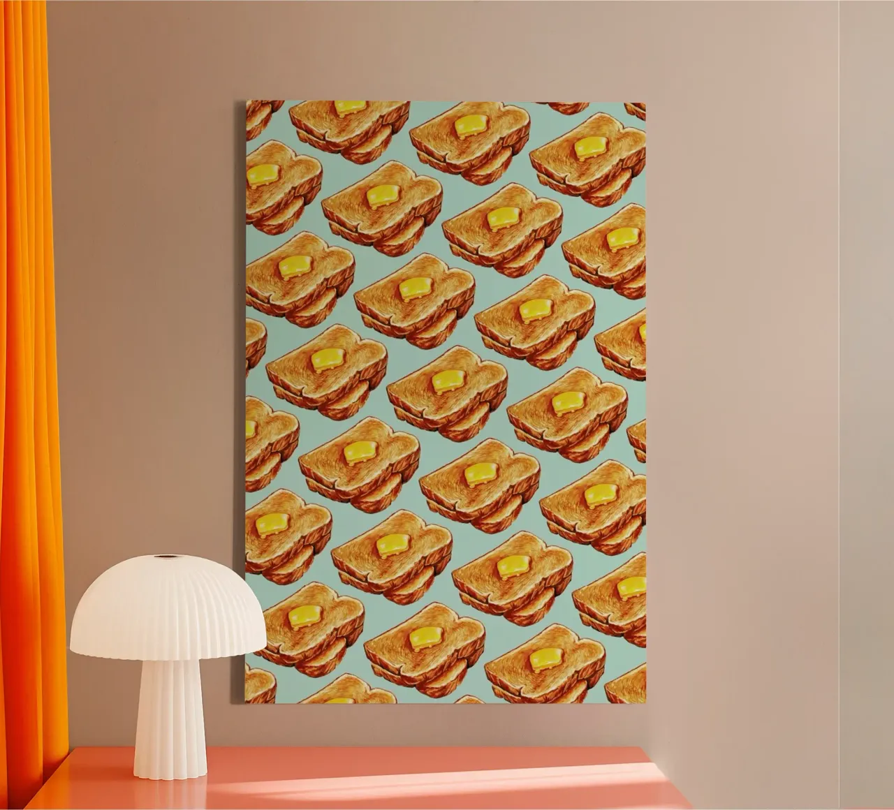 Buttered Toast Pattern tela da Kelly Gilleran