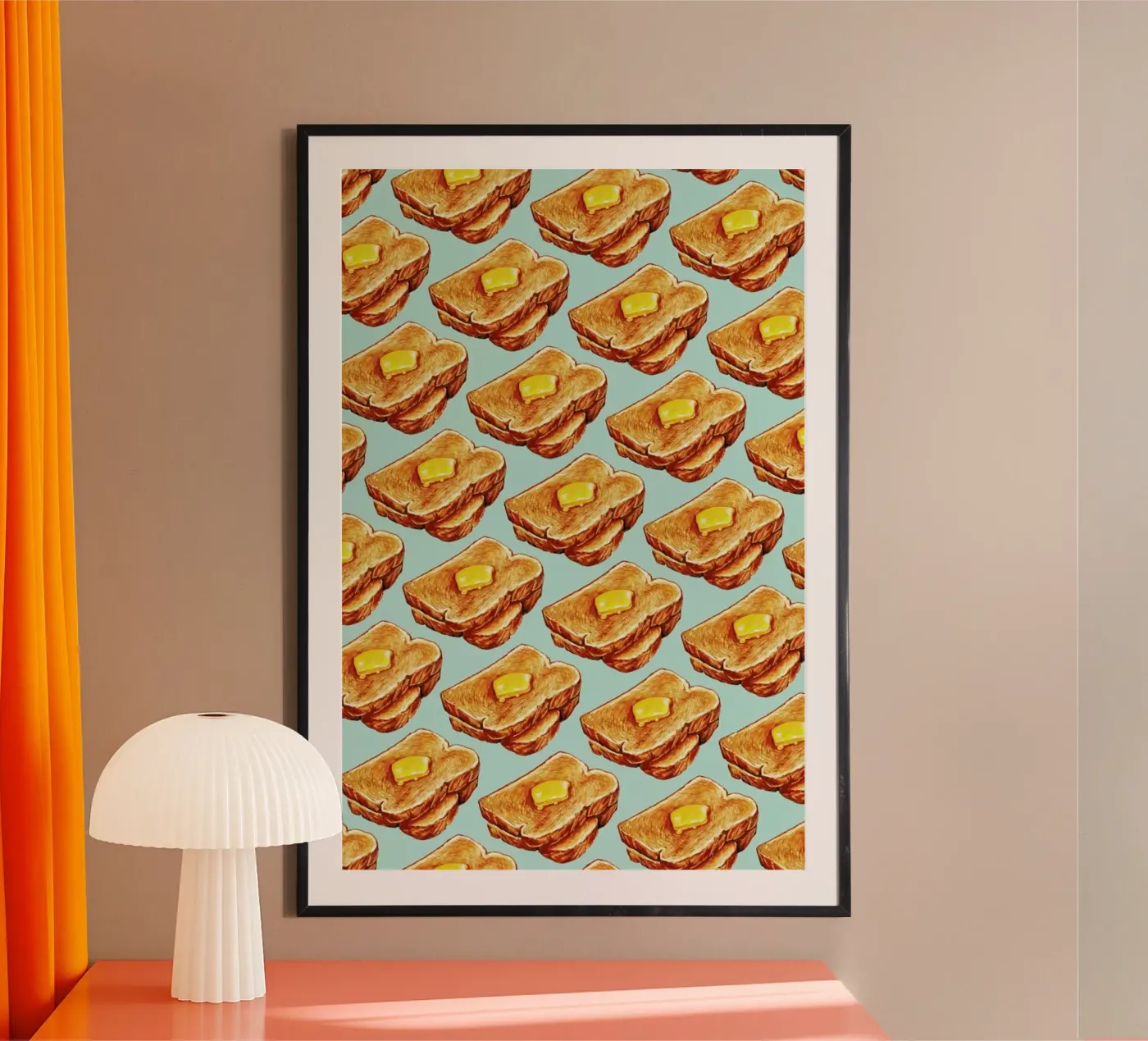 Buttered Toast Pattern poster da Kelly Gilleran