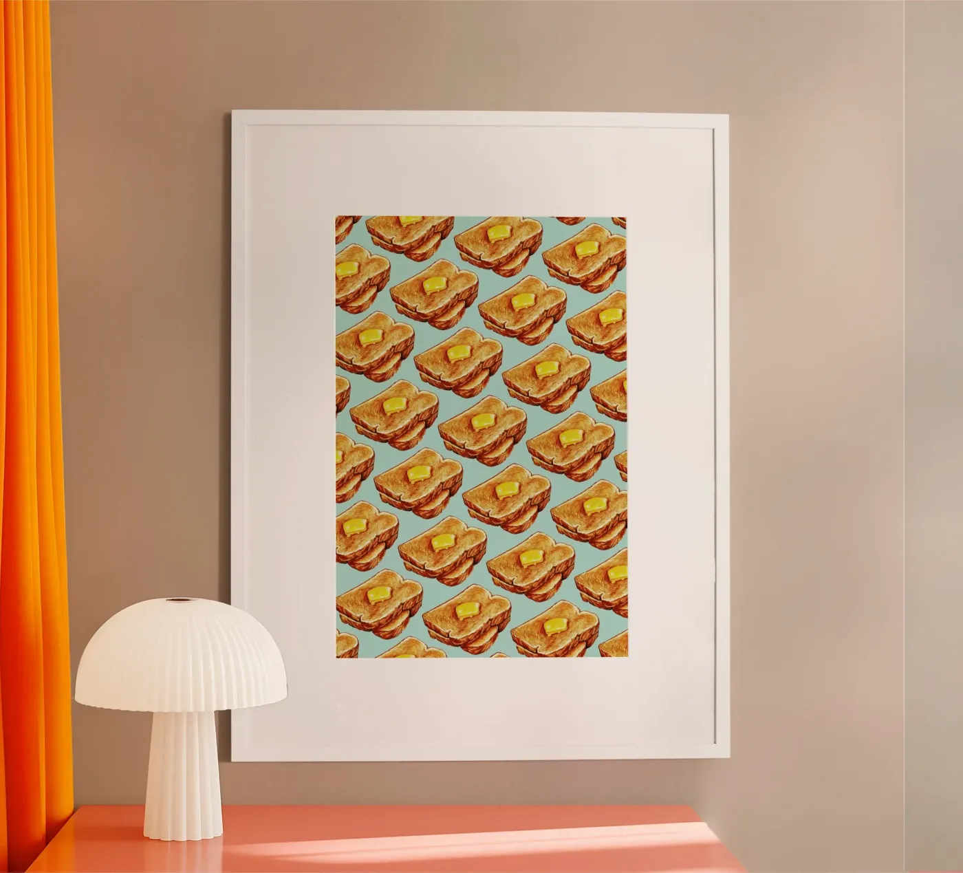 Buttered Toast Pattern poster da Kelly Gilleran