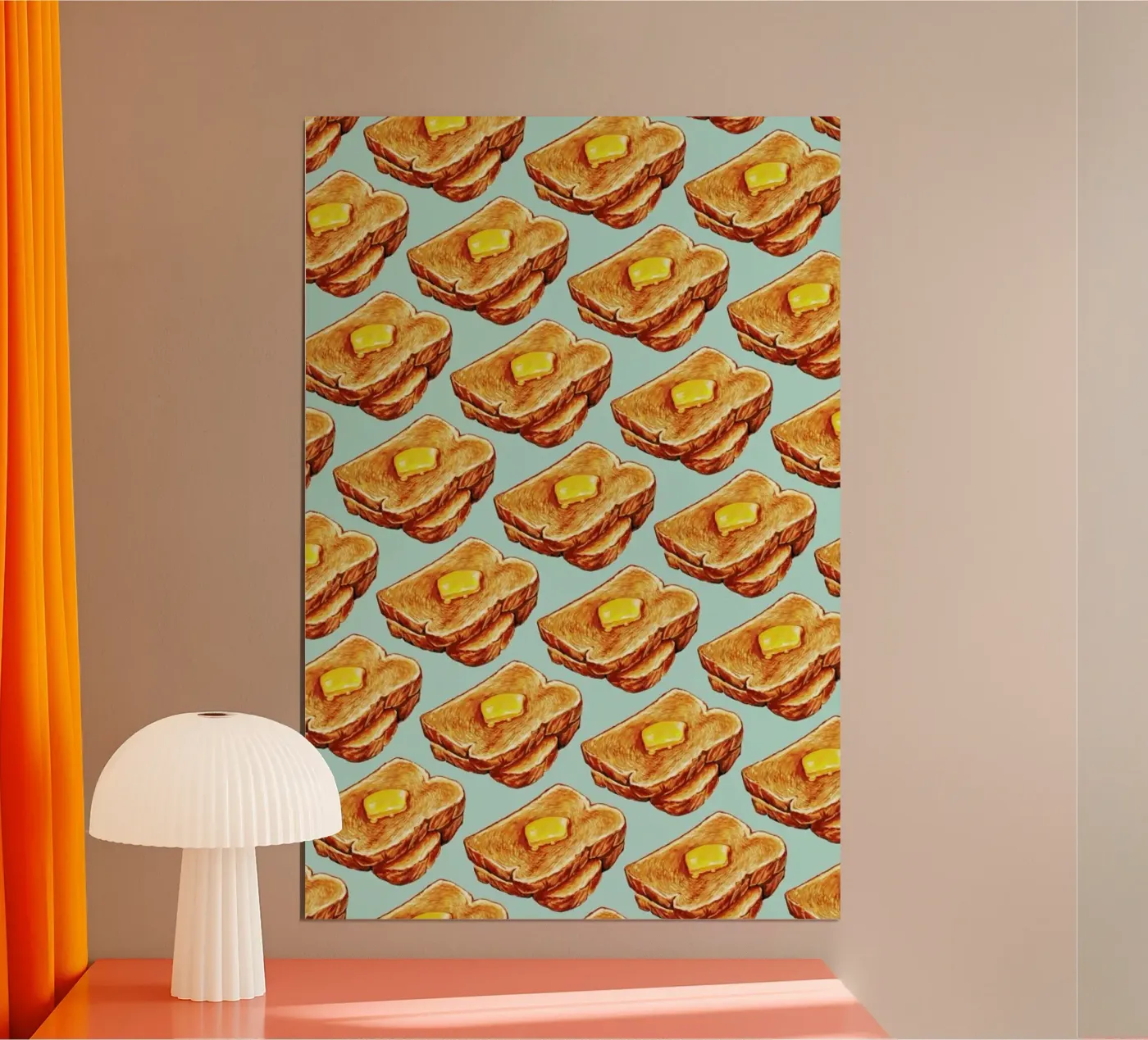 Buttered Toast Pattern poster da Kelly Gilleran