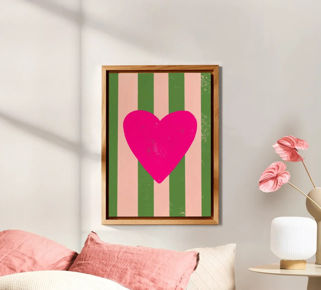 Cuore rosa pannello forex da Art House