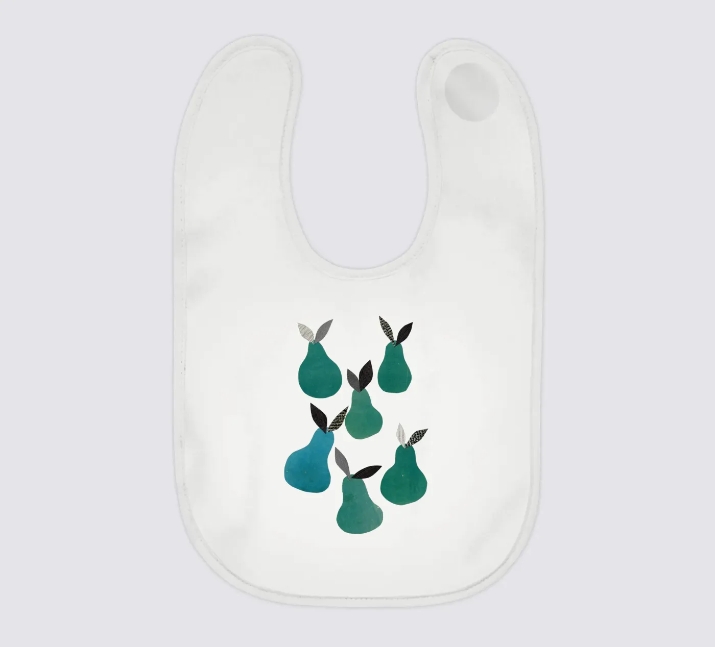 Pears baby bib by Cassia Beck Collage