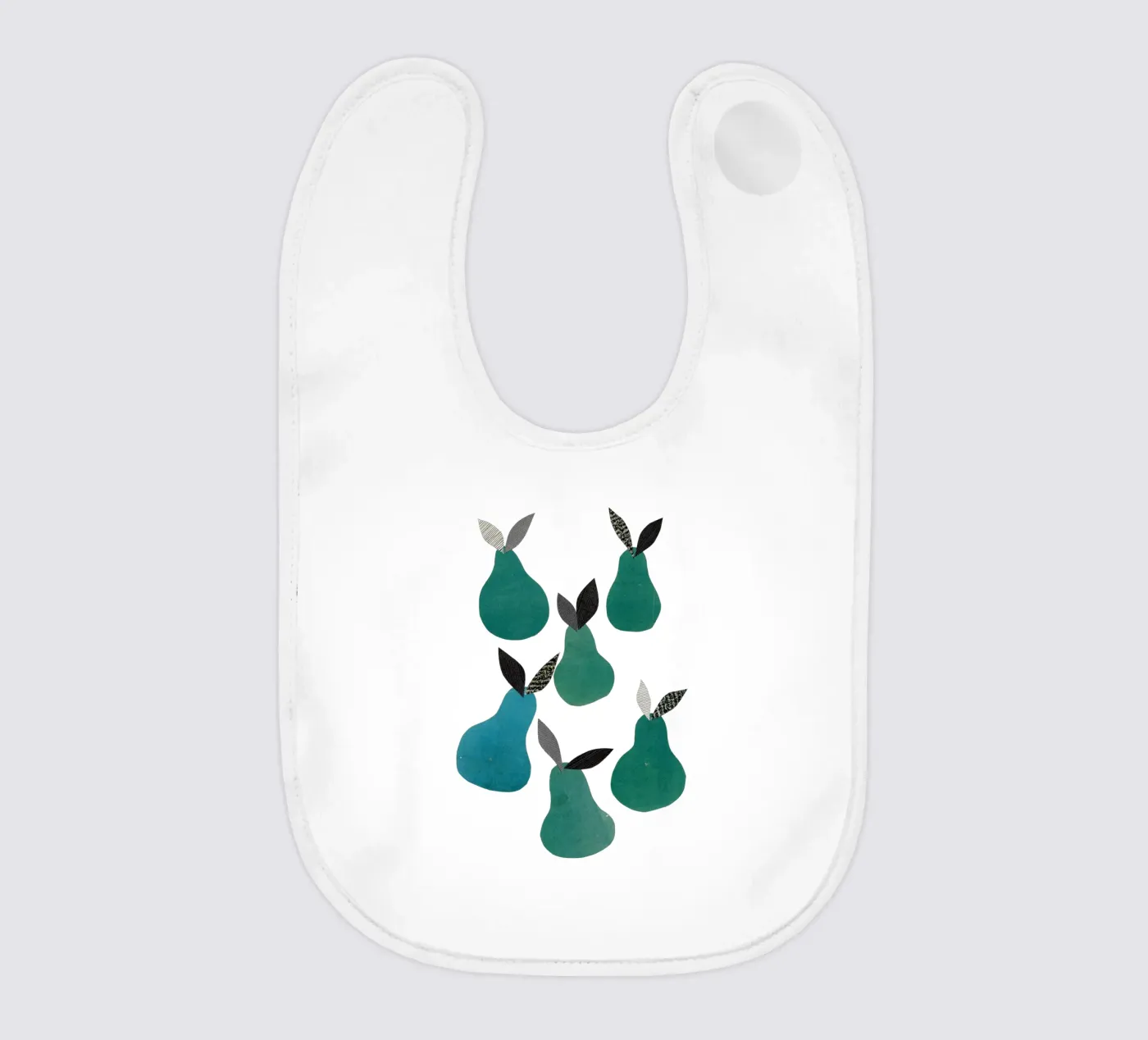 Pears baby bib by Cassia Beck Collage
