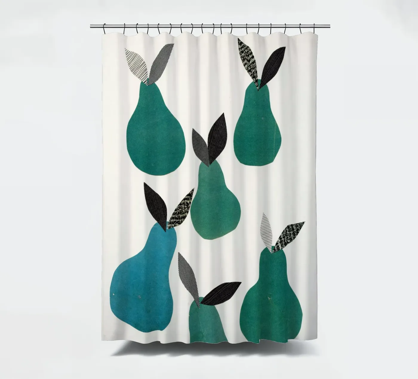 Pears Duschvorhang von Cassia Beck Collage