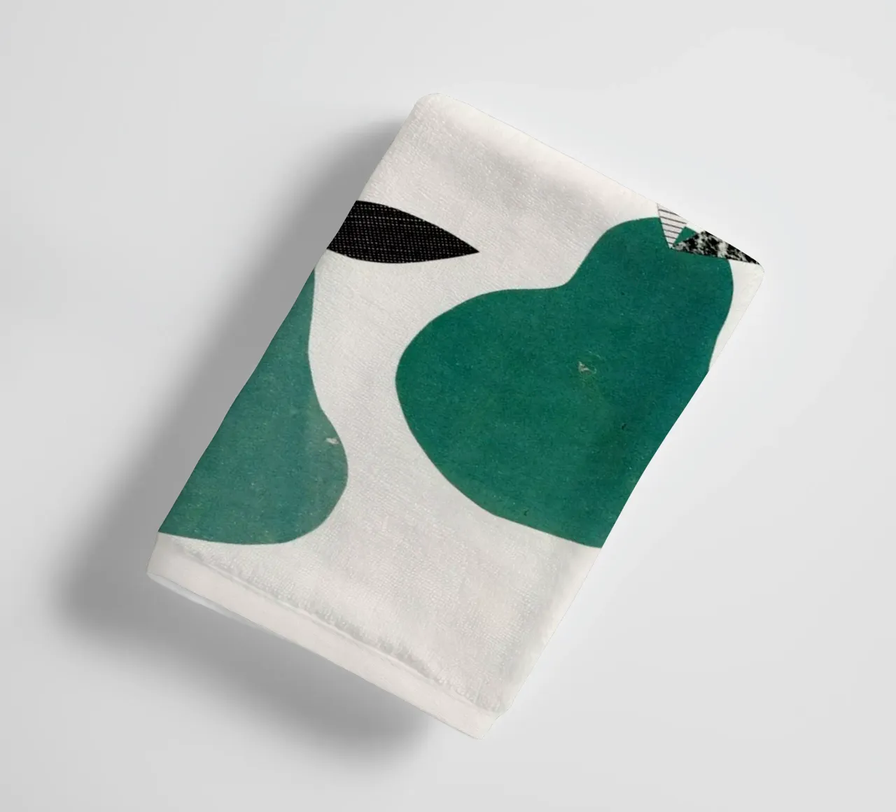 Pears towel by Cassia Beck Collage