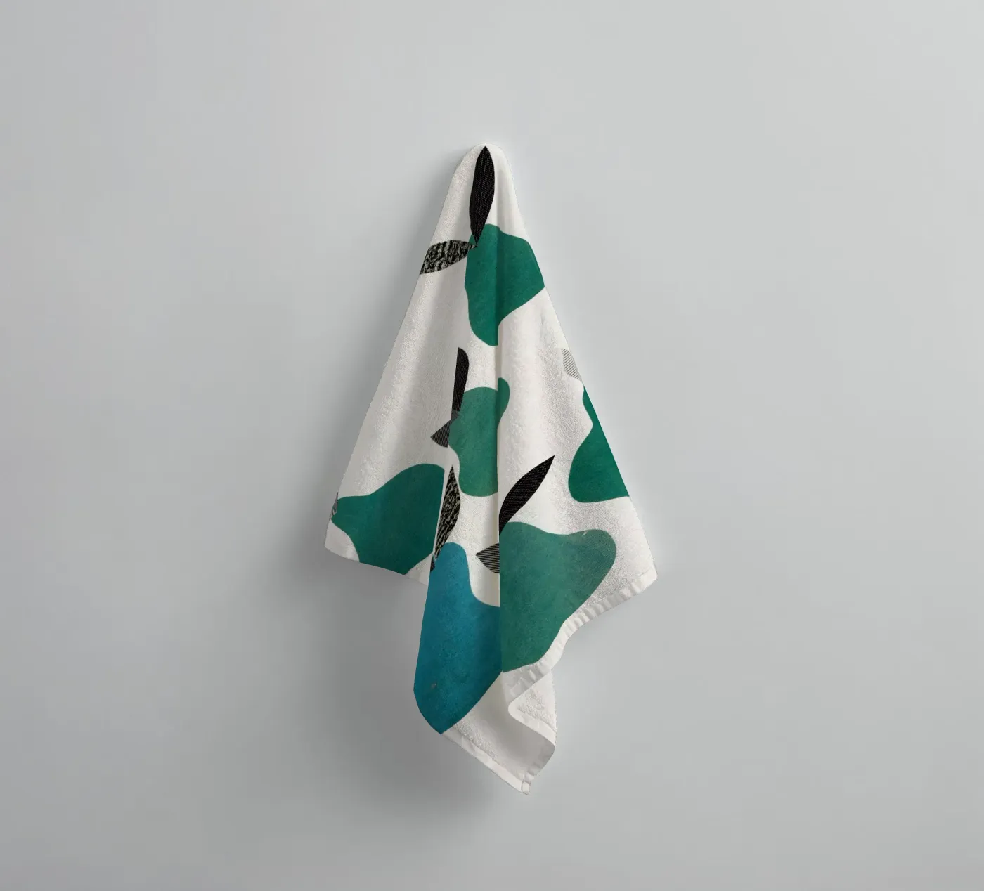 Peren badhanddoek van Cassia Beck Collage