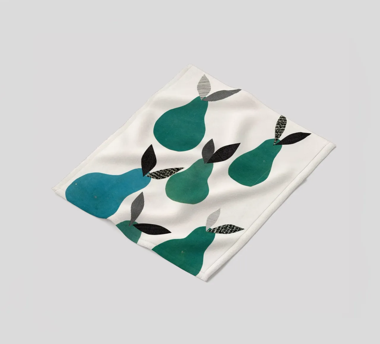 Pears Fleecedecke von Cassia Beck Collage