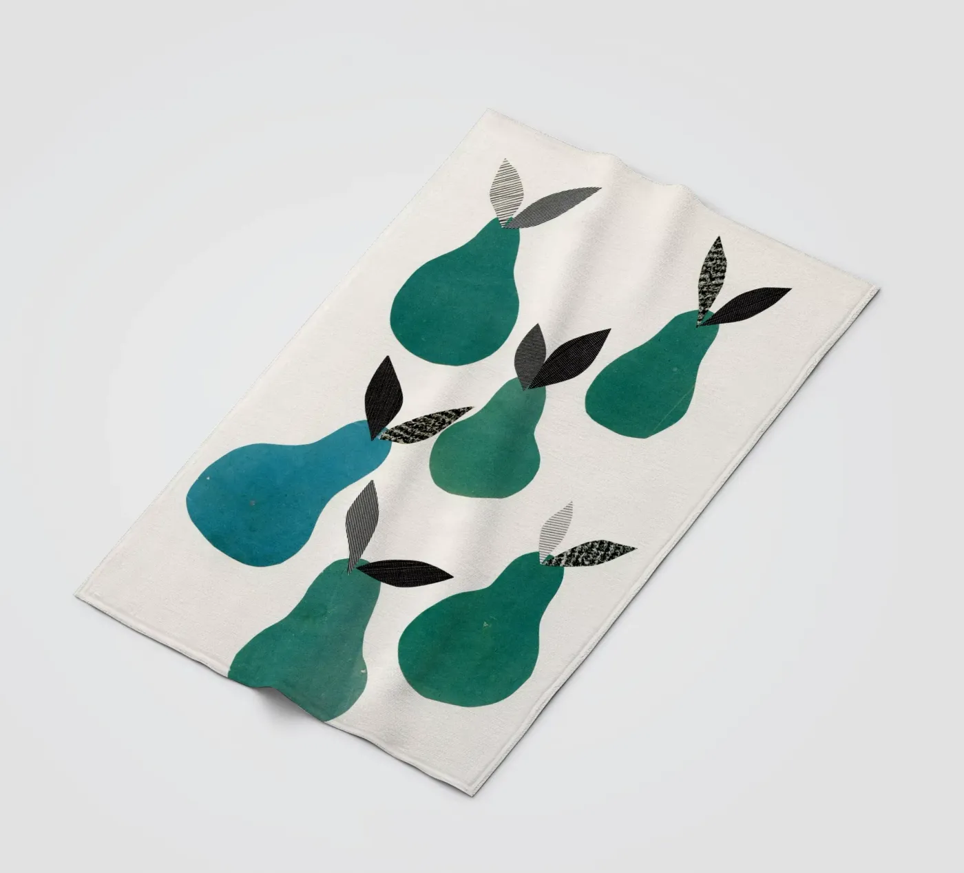 Birnen Fleecedecke von Cassia Beck Collage