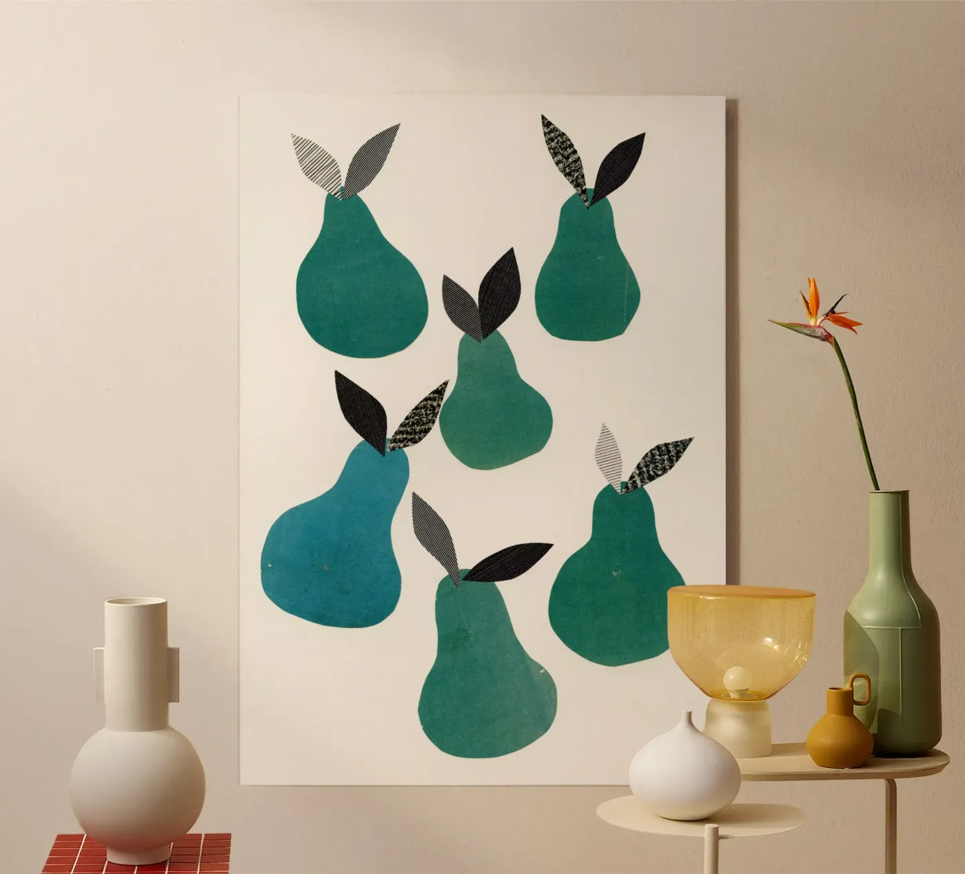 Pears plexiglas de Cassia Beck Collage