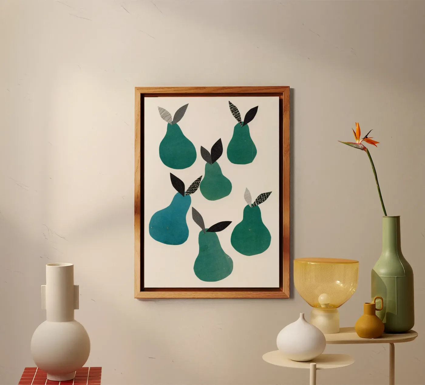 Pears forex plate by Cassia Beck Collage