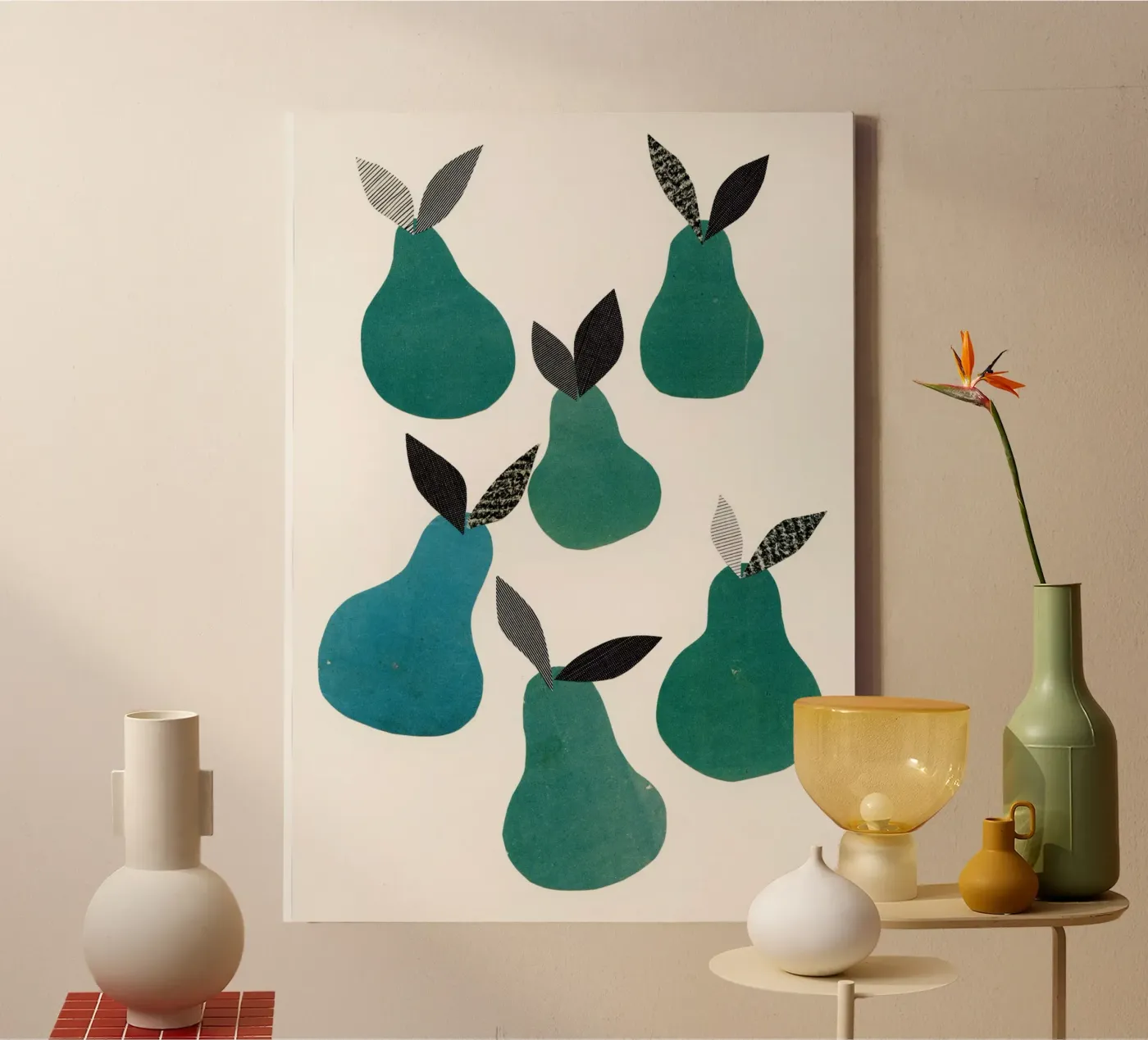 Pears canvas van Cassia Beck Collage