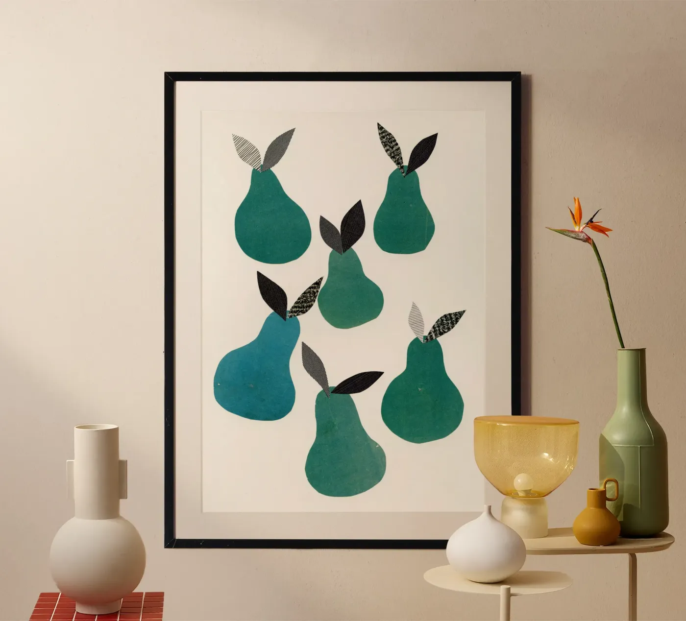 Pears poster de Cassia Beck Collage