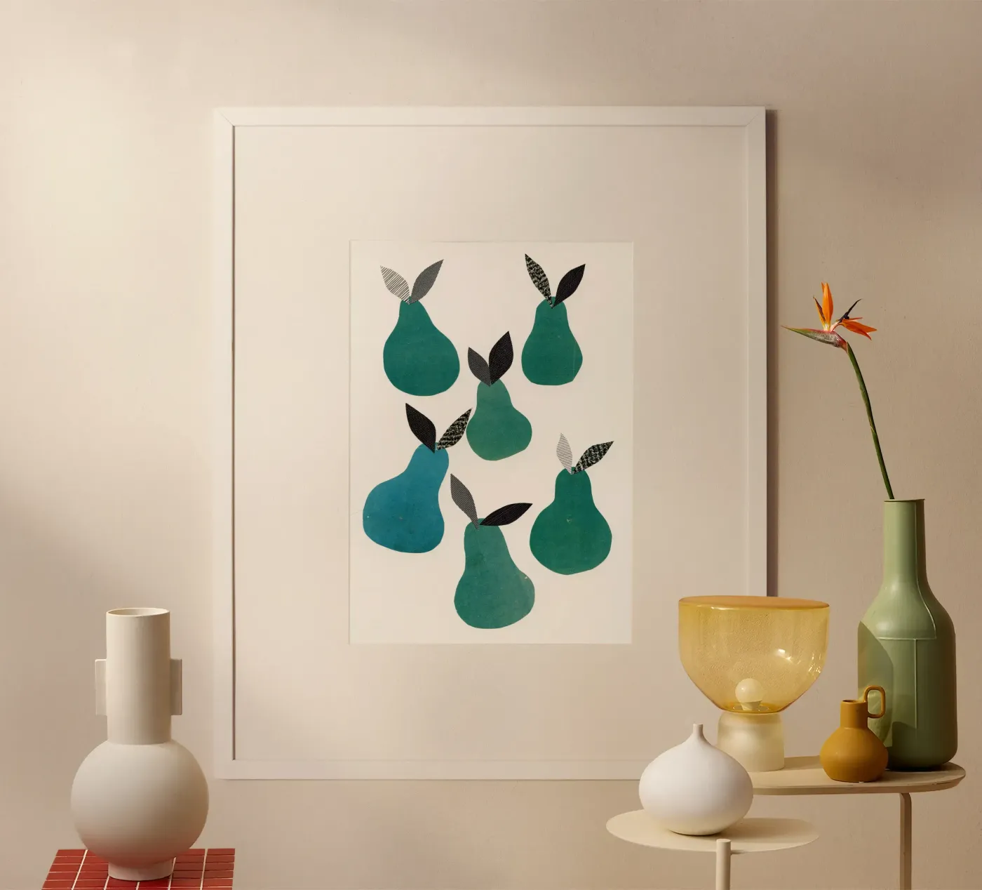 Pears poster de Cassia Beck Collage