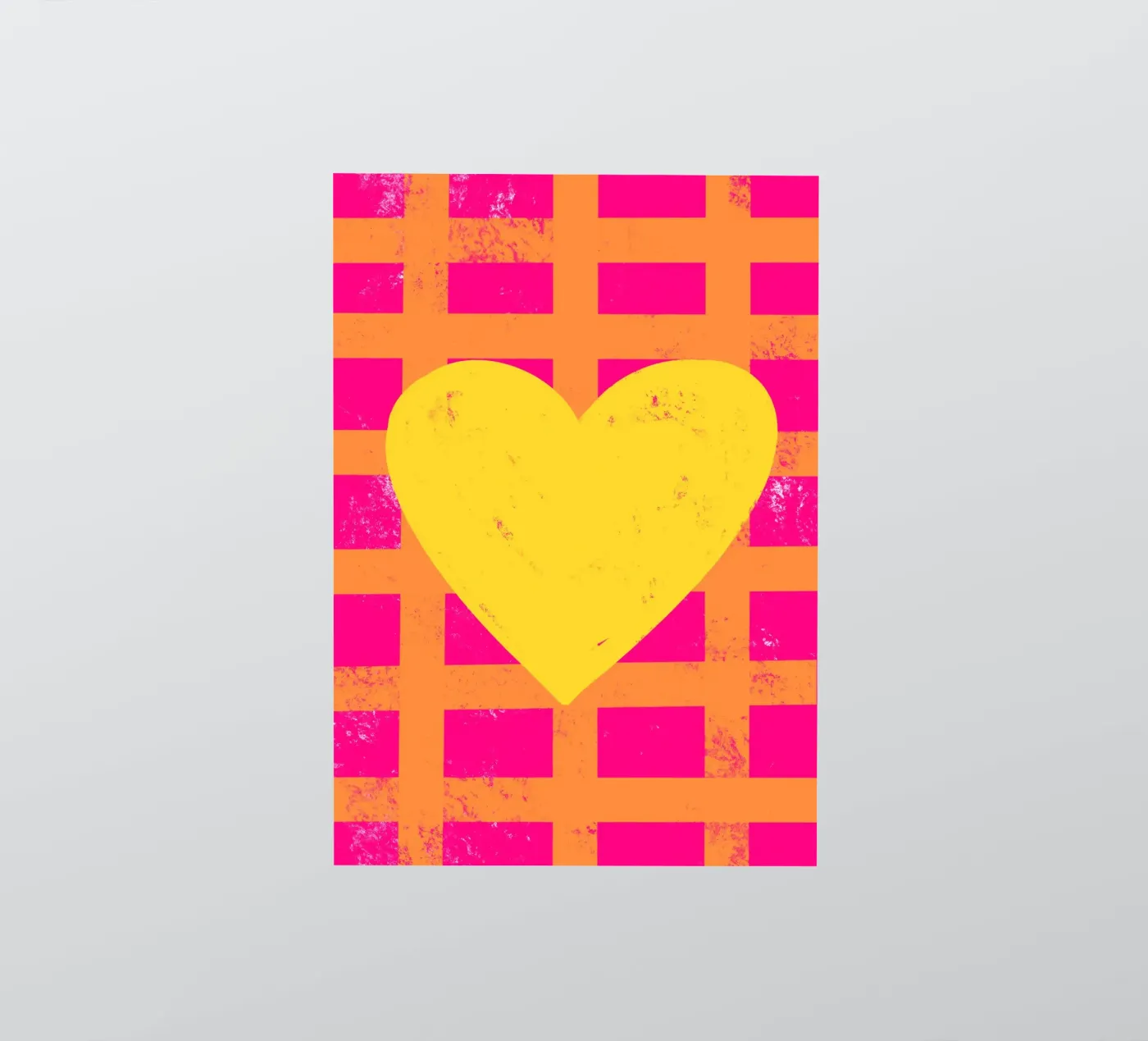 Cuore giallo adesivo da Art House