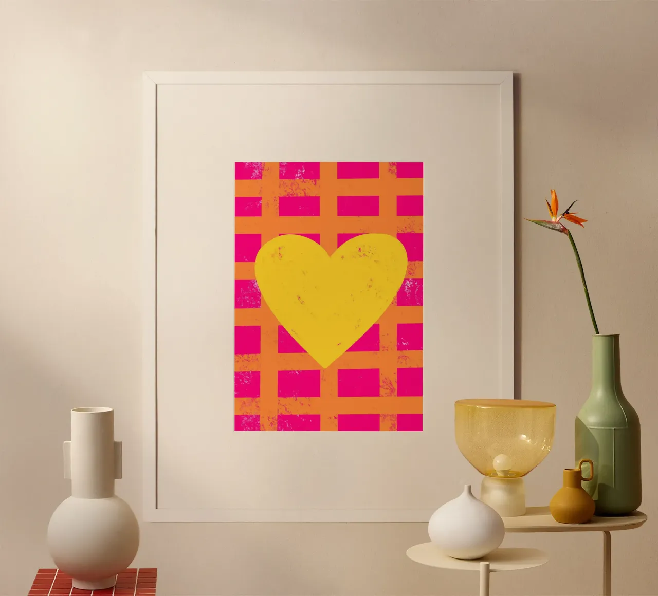 Cuore giallo poster da Art House
