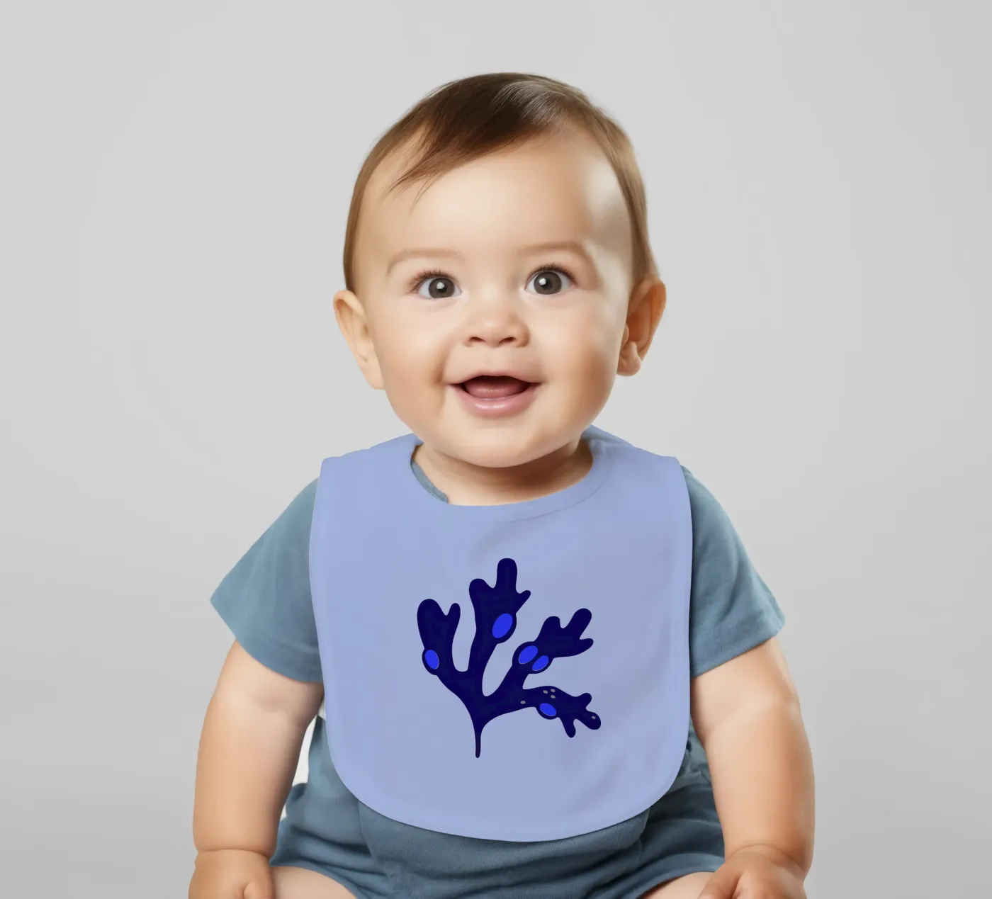 Bladderwrack Blu bavaglino da Lidia Blomgren