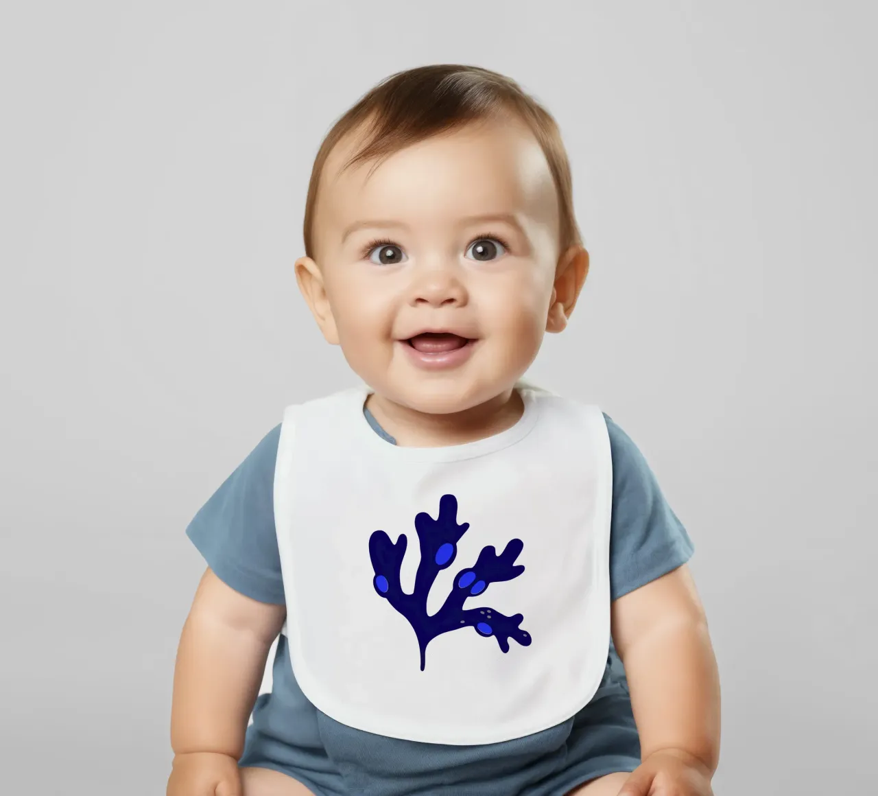 Bladderwrack Blu bavaglino da Lidia Blomgren