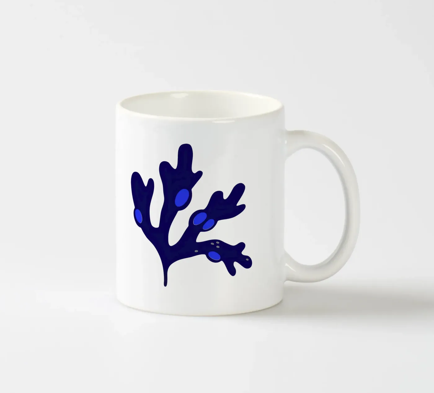 Bladderwrack Blue ceramic mug by Lidia Blomgren