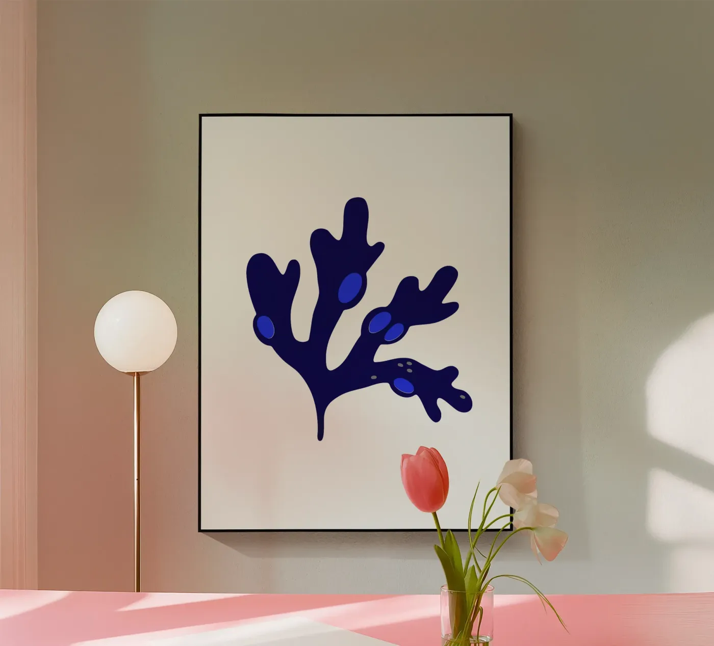 Fucus vésiculeux bleu plexiglas de Lidia Blomgren