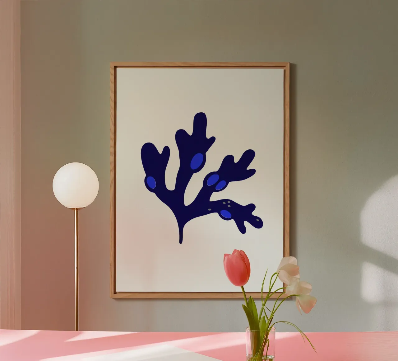 Bladderwrack Blu alluminio dibond da Lidia Blomgren