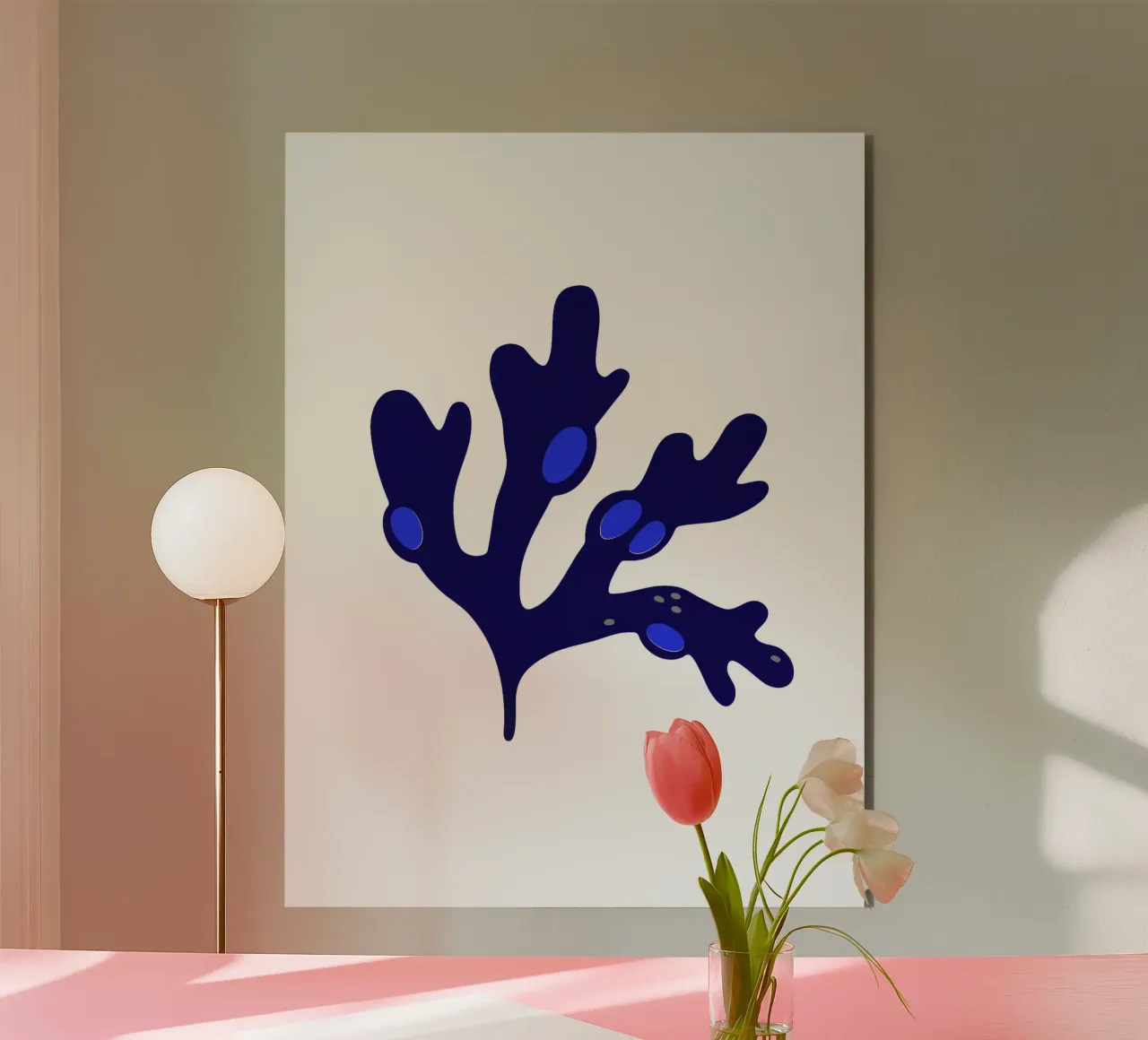 Bladderwrack Blu alluminio dibond da Lidia Blomgren