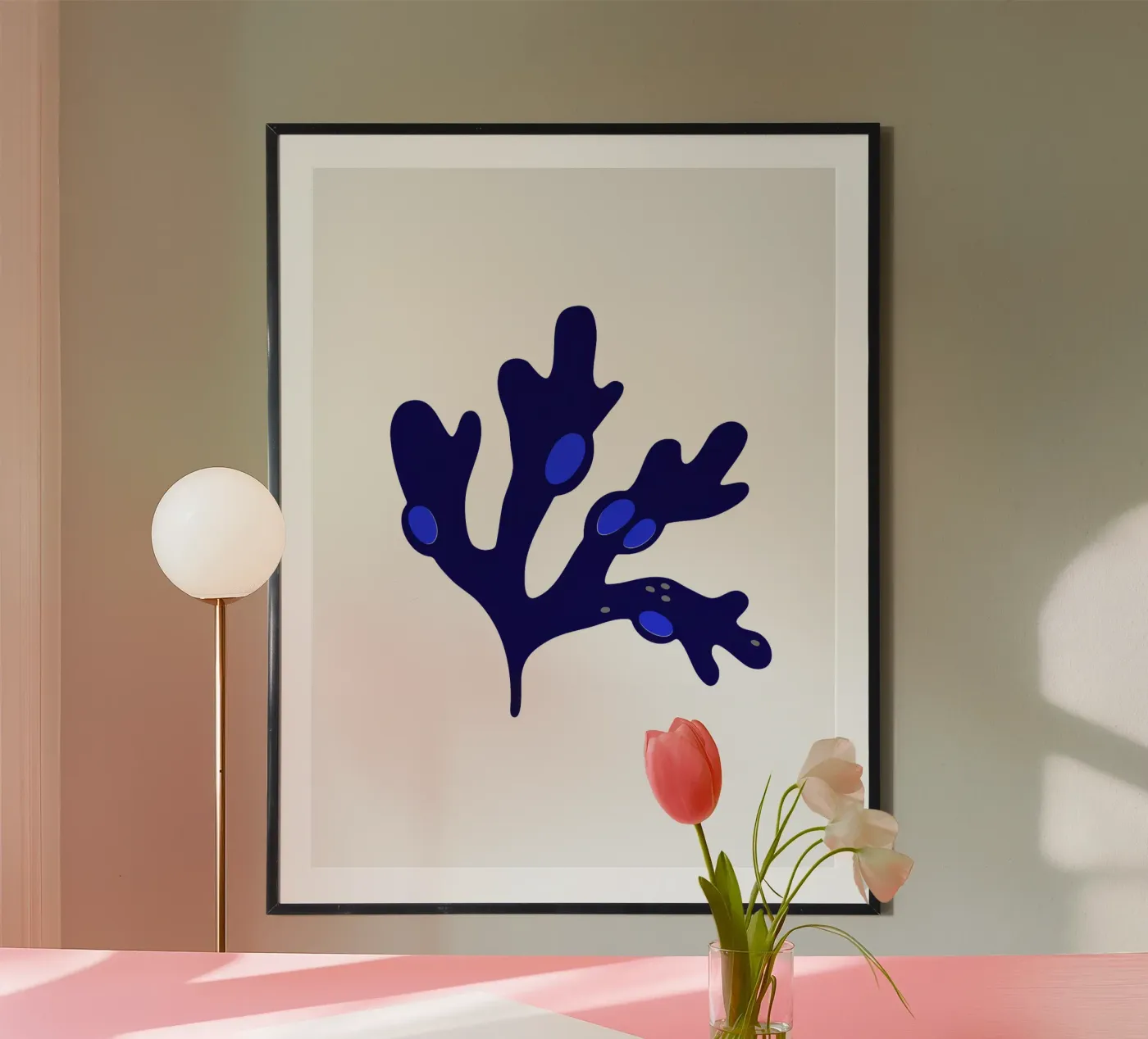 Bladderwrack Blu poster da Lidia Blomgren