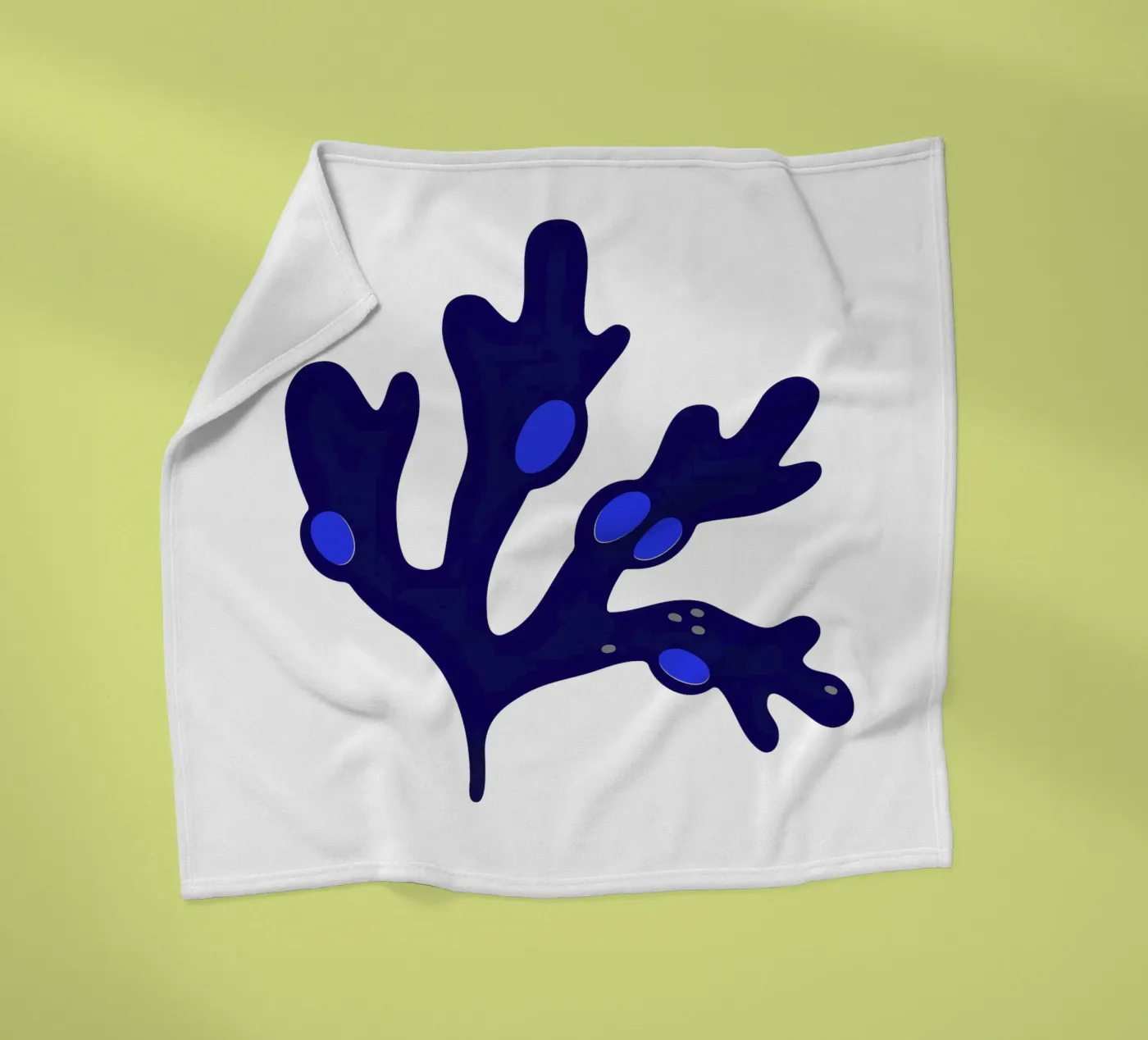 Blasentang Blau Fleecedecke von Lidia Blomgren