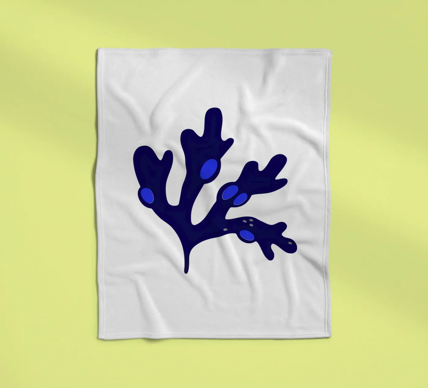 Blasentang Blau Fleecedecke von Lidia Blomgren