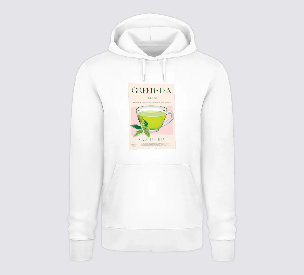Tè verde felpa con cappuccio da Charlotte Gagnon