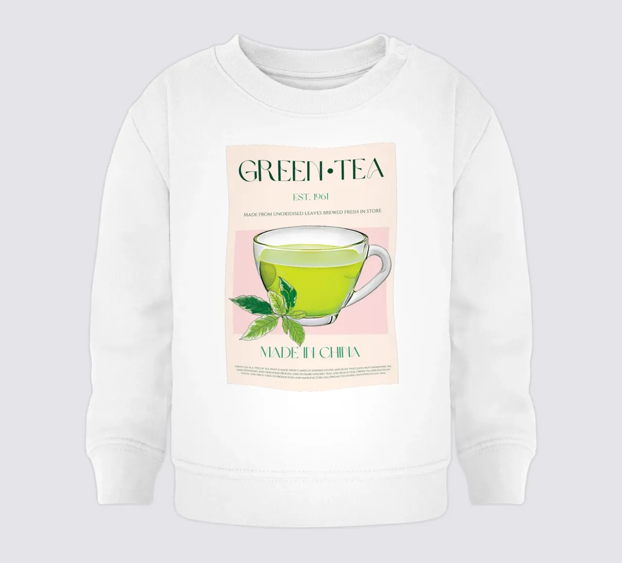 Tè verde felpa neonato da Charlotte Gagnon