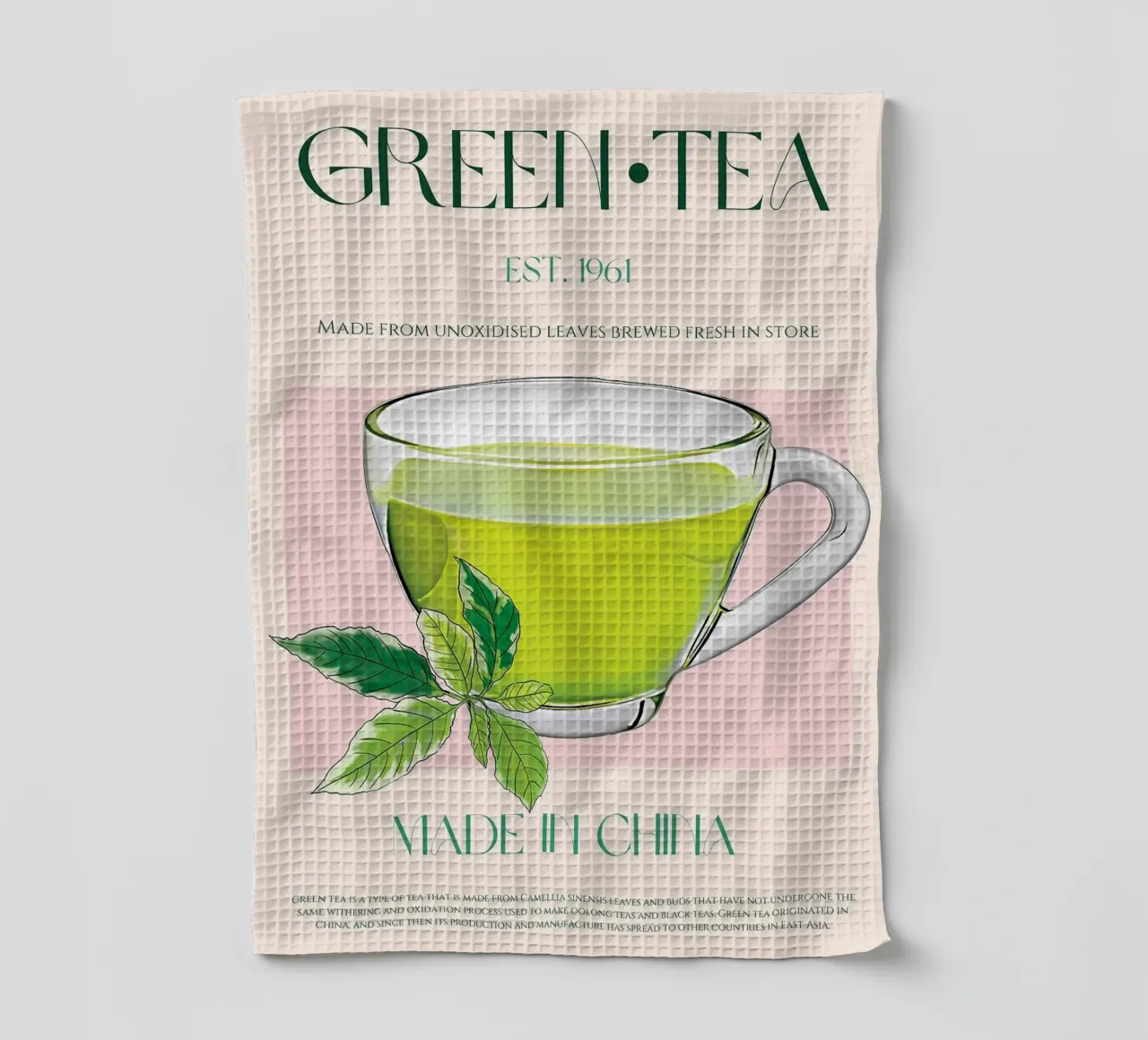 Thé vert torchon de Charlotte Gagnon