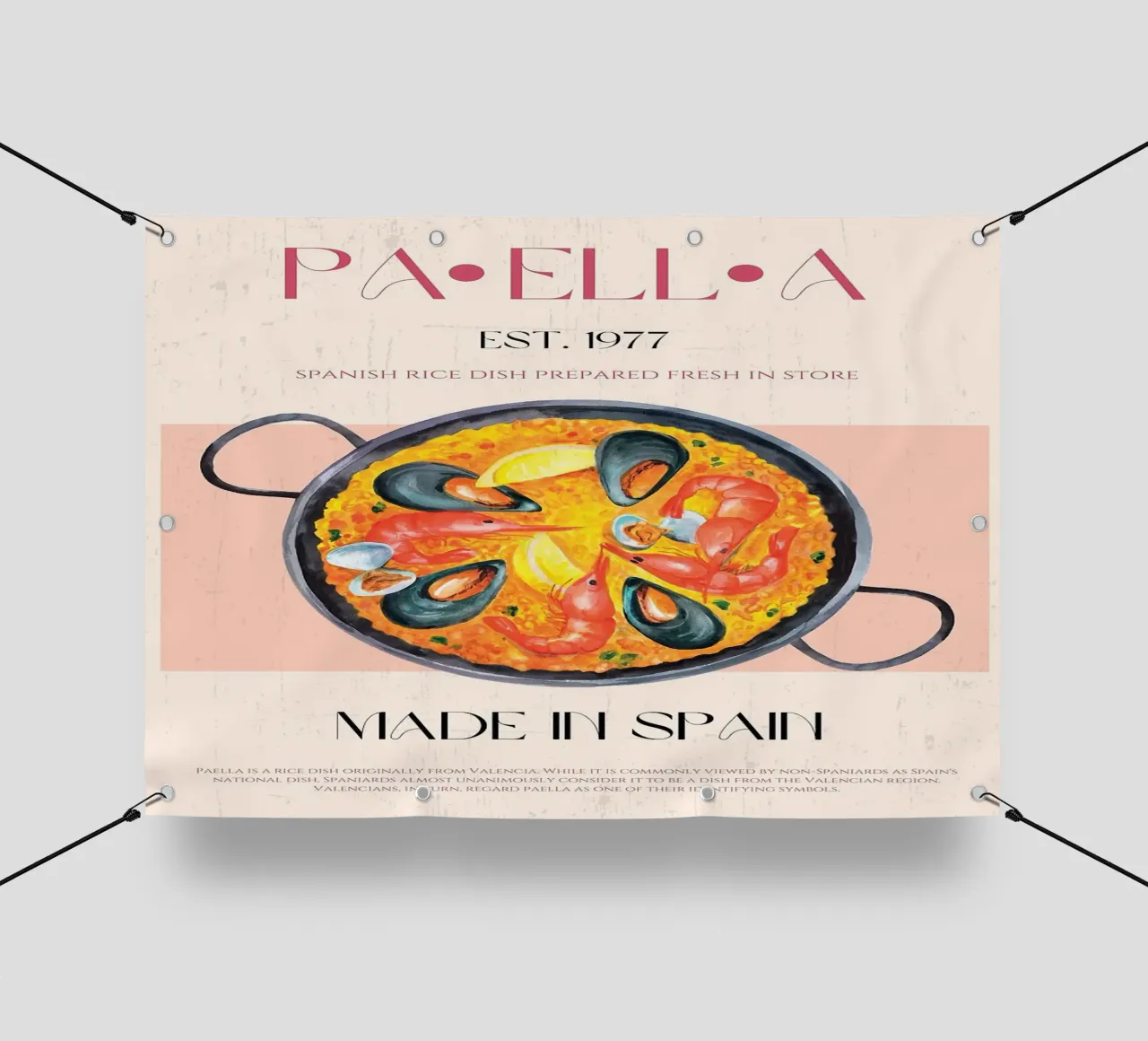 Paella telo in pvc da Charlotte Gagnon