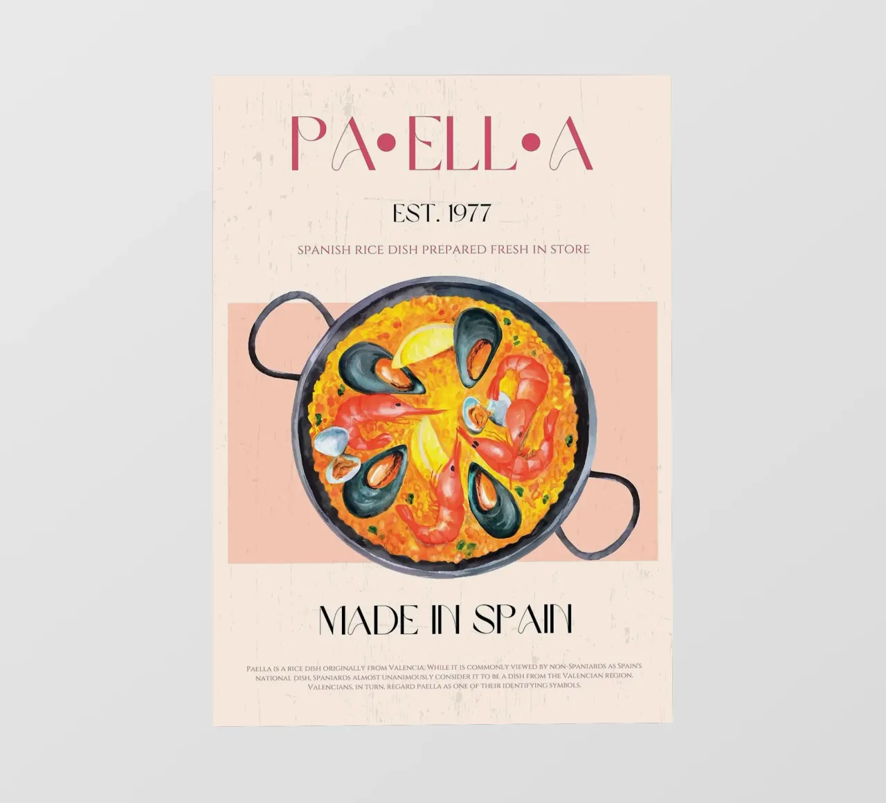 Paella telo in pvc da Charlotte Gagnon