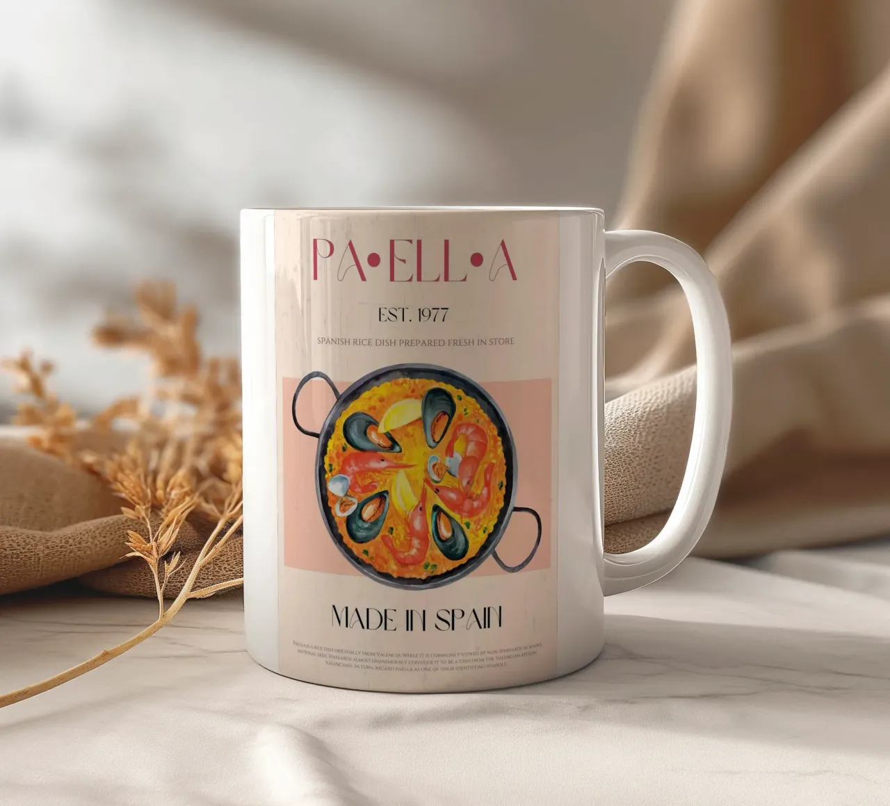 Paella tazza in ceramica da Charlotte Gagnon
