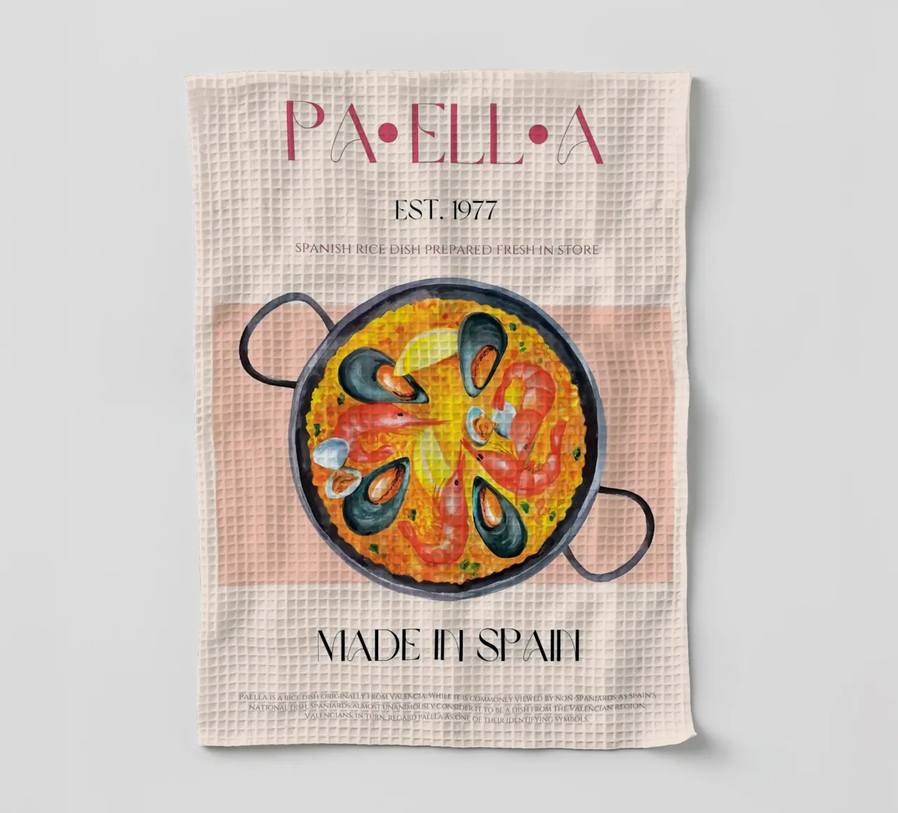 Paella canovaccio da cucina da Charlotte Gagnon