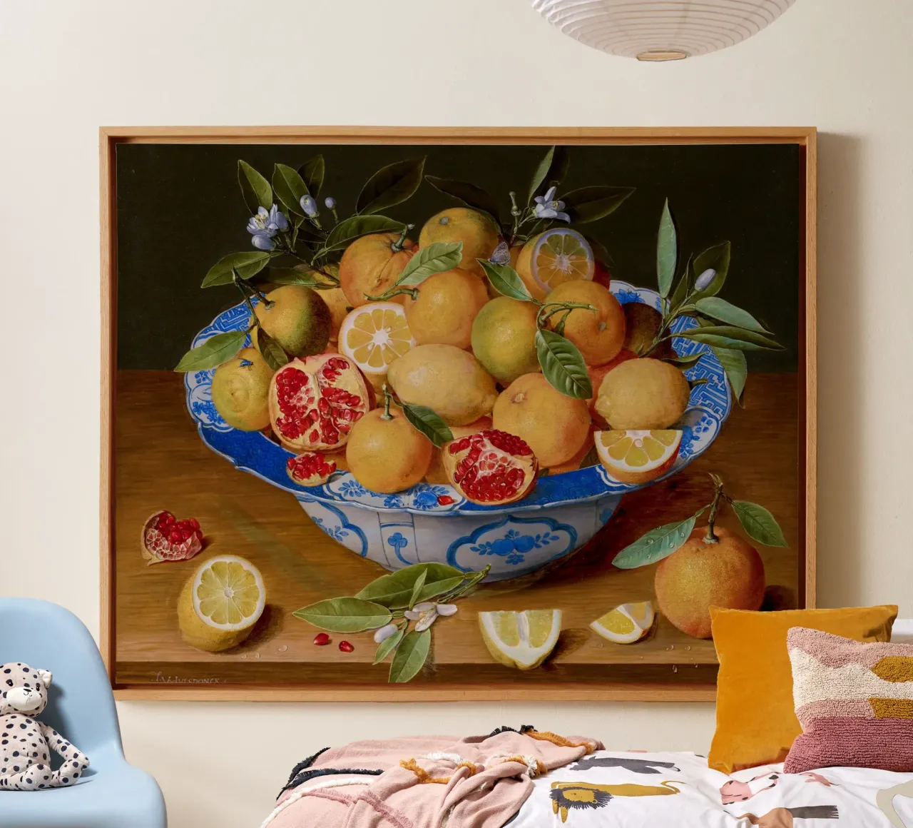 Still Life with Lemons, Oranges, and a Pomegranate tela da vintageshop