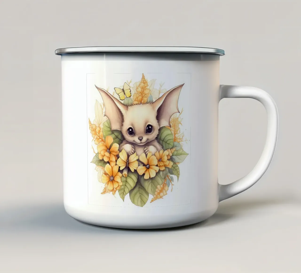 Pipistrello tazza in smalto da Happy Littles