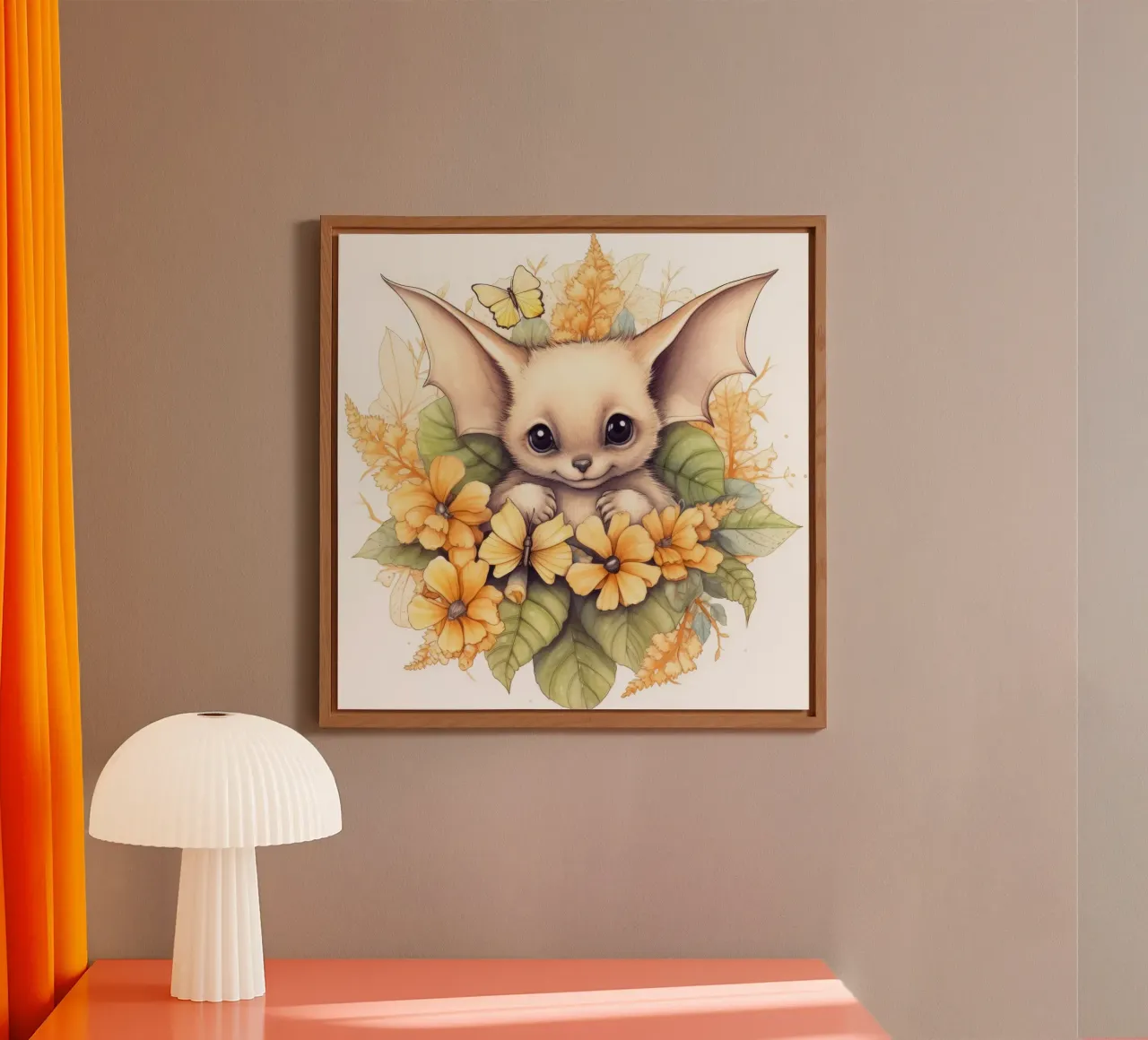 Pipistrello alluminio dibond da Happy Littles
