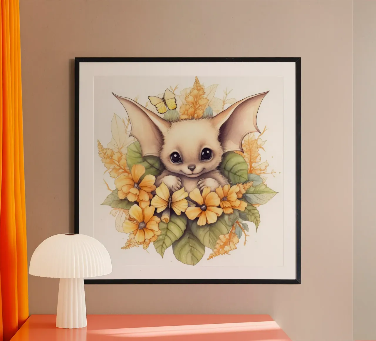 Pipistrello carta hahnemühle da Happy Littles