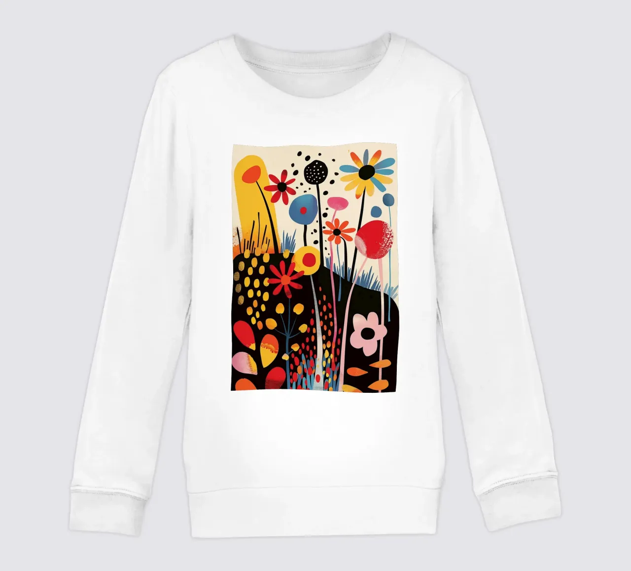 Flores abstractas de finales de verano sudadera para niño de Autofocus