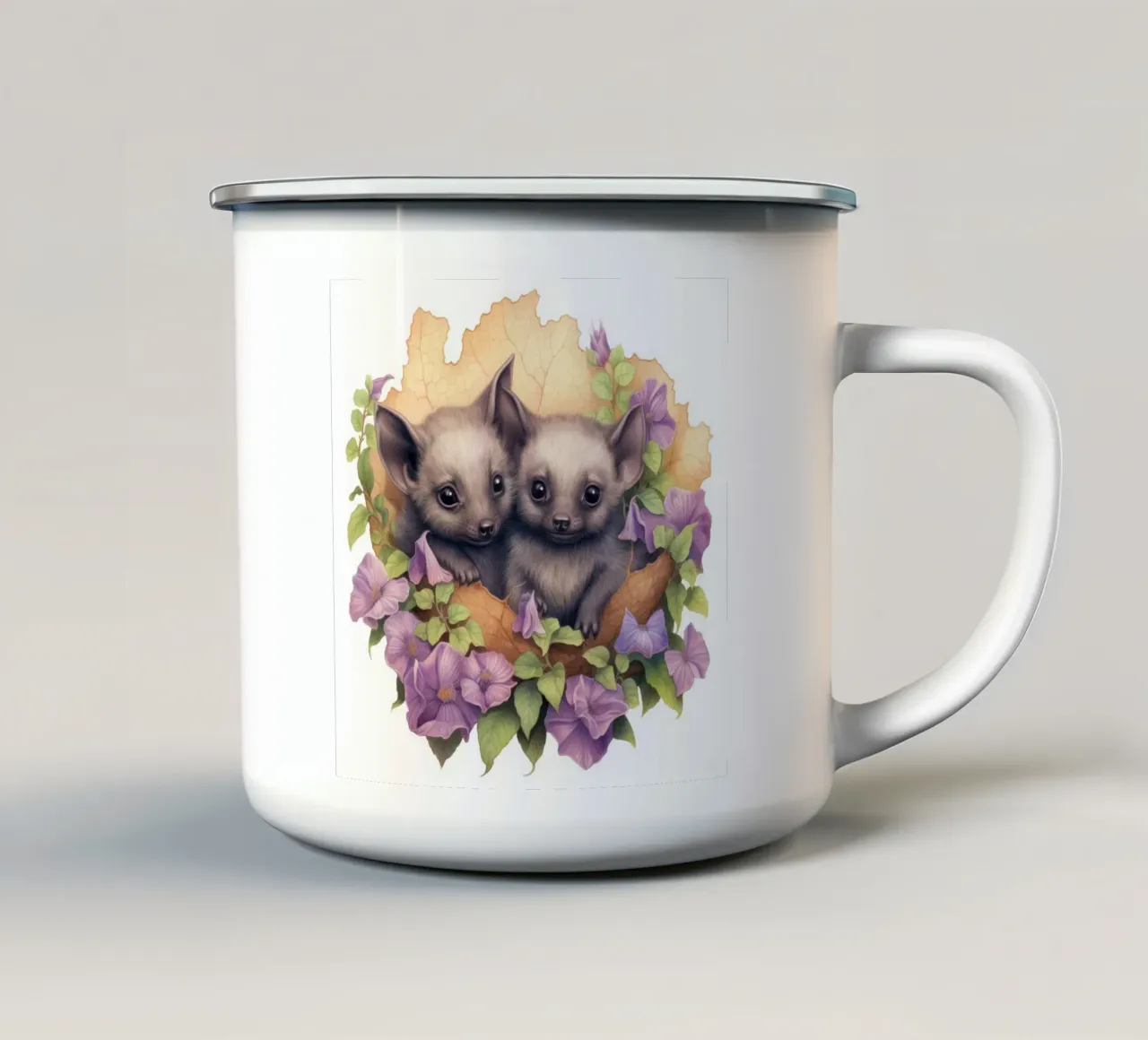 Piccoli pipistrelli tazza in smalto da Happy Littles