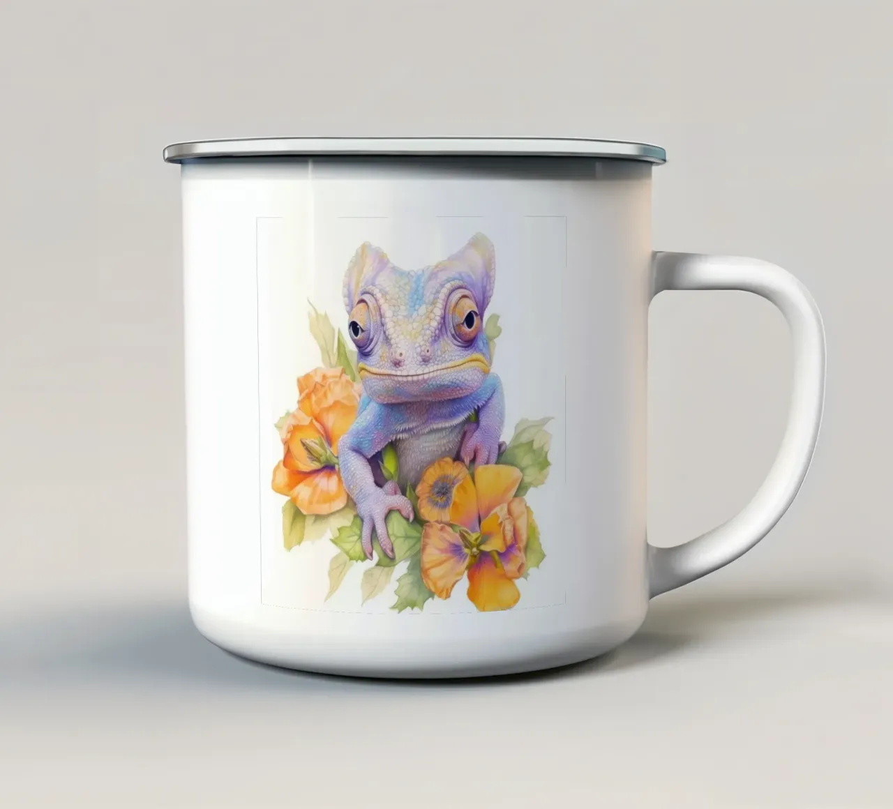 Camaleonte bambino tazza in smalto da Happy Littles