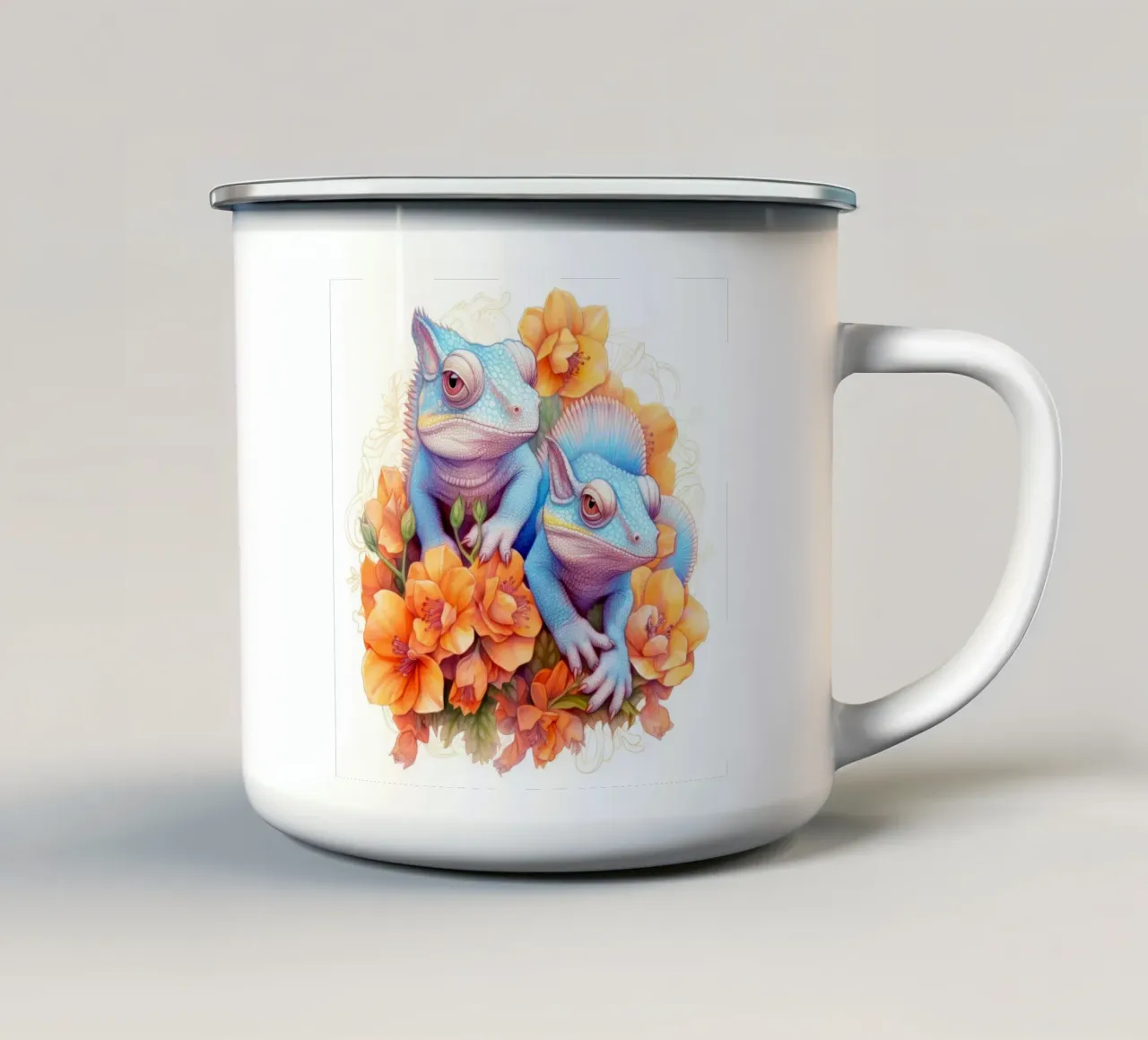 Baby camaleonti tazza in smalto da Happy Littles