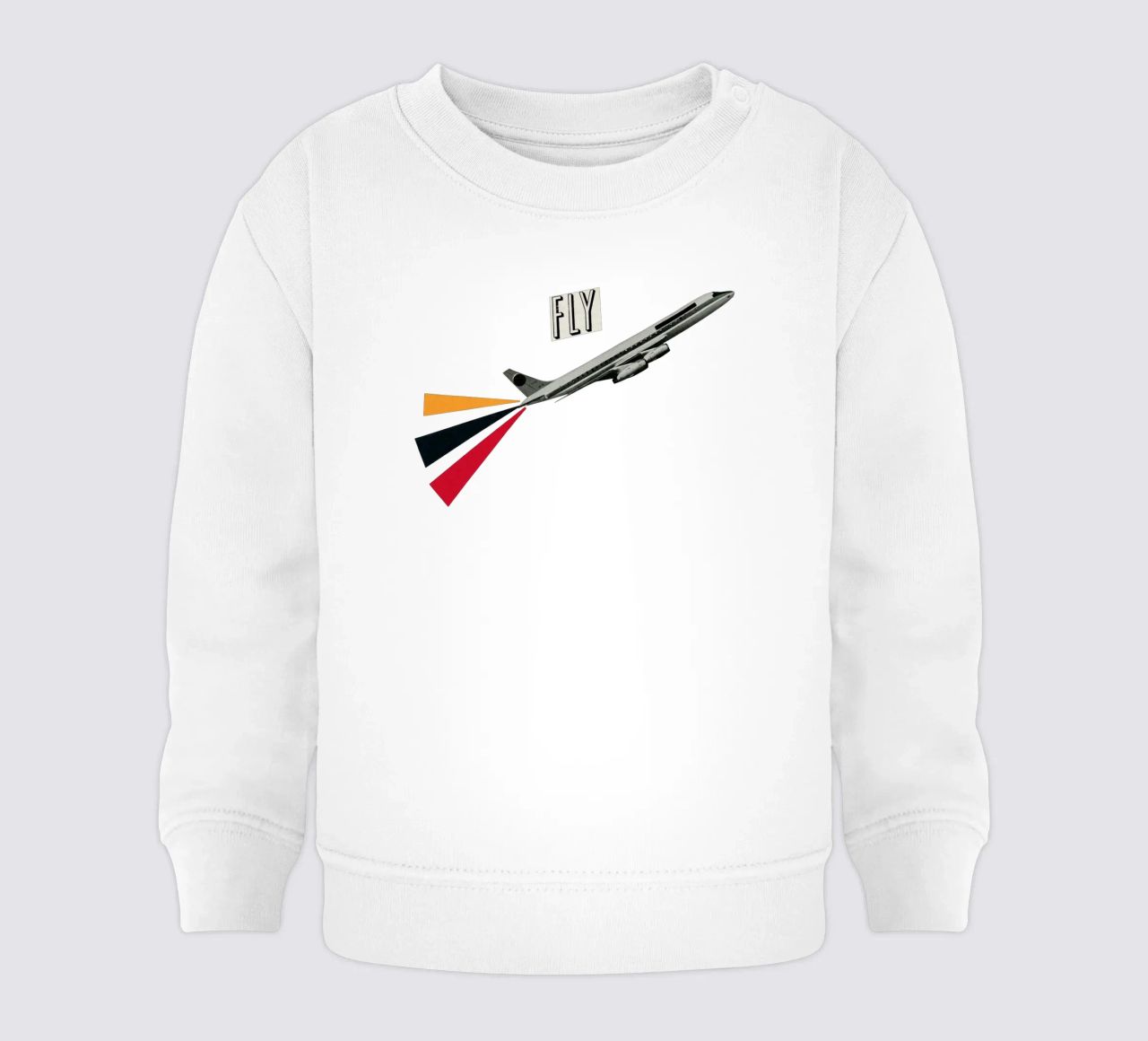 Fly baby sweatshirt by Cassia Beck Collage