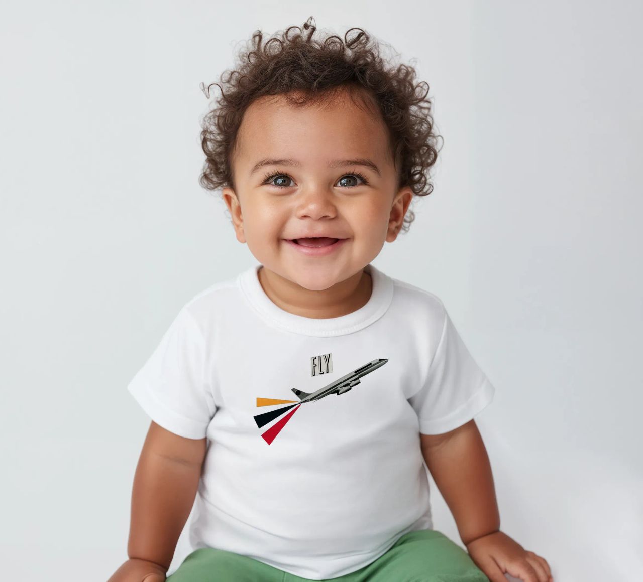 Fly baby t-shirt by Cassia Beck Collage