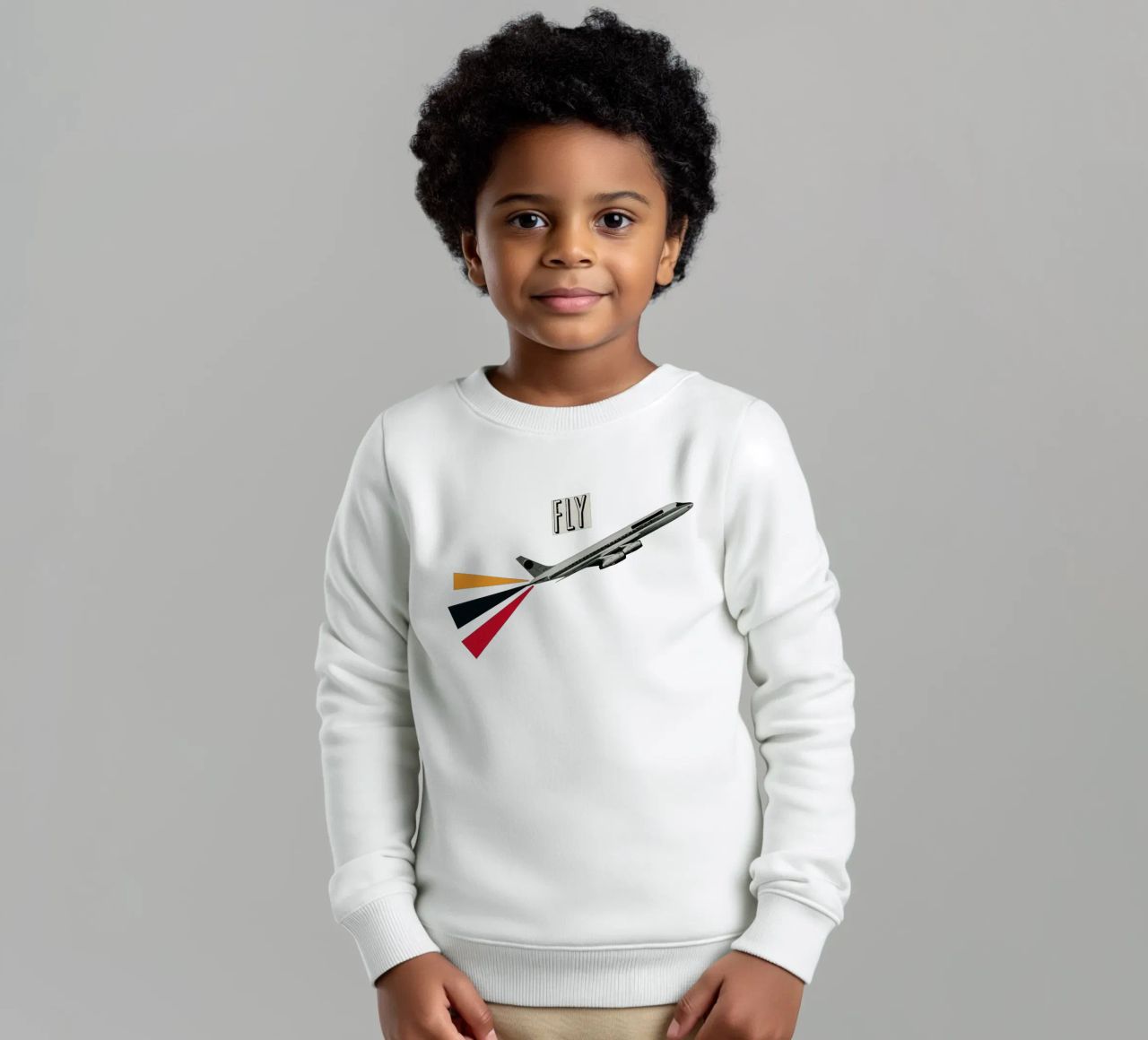 Fly kids sweatshirt by Cassia Beck Collage