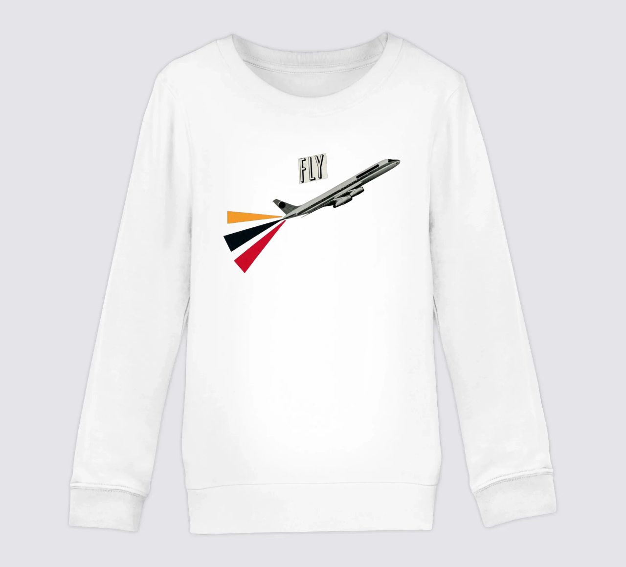 Fly kids sweatshirt by Cassia Beck Collage