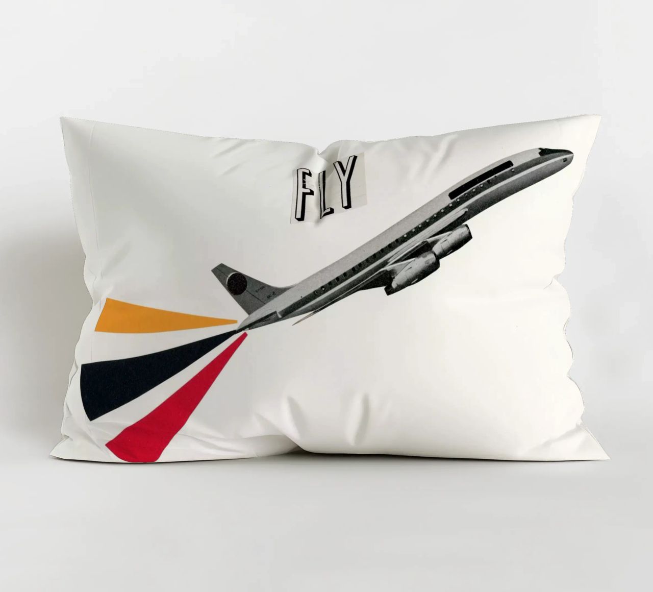 Fly decorative cushion by Cassia Beck Collage