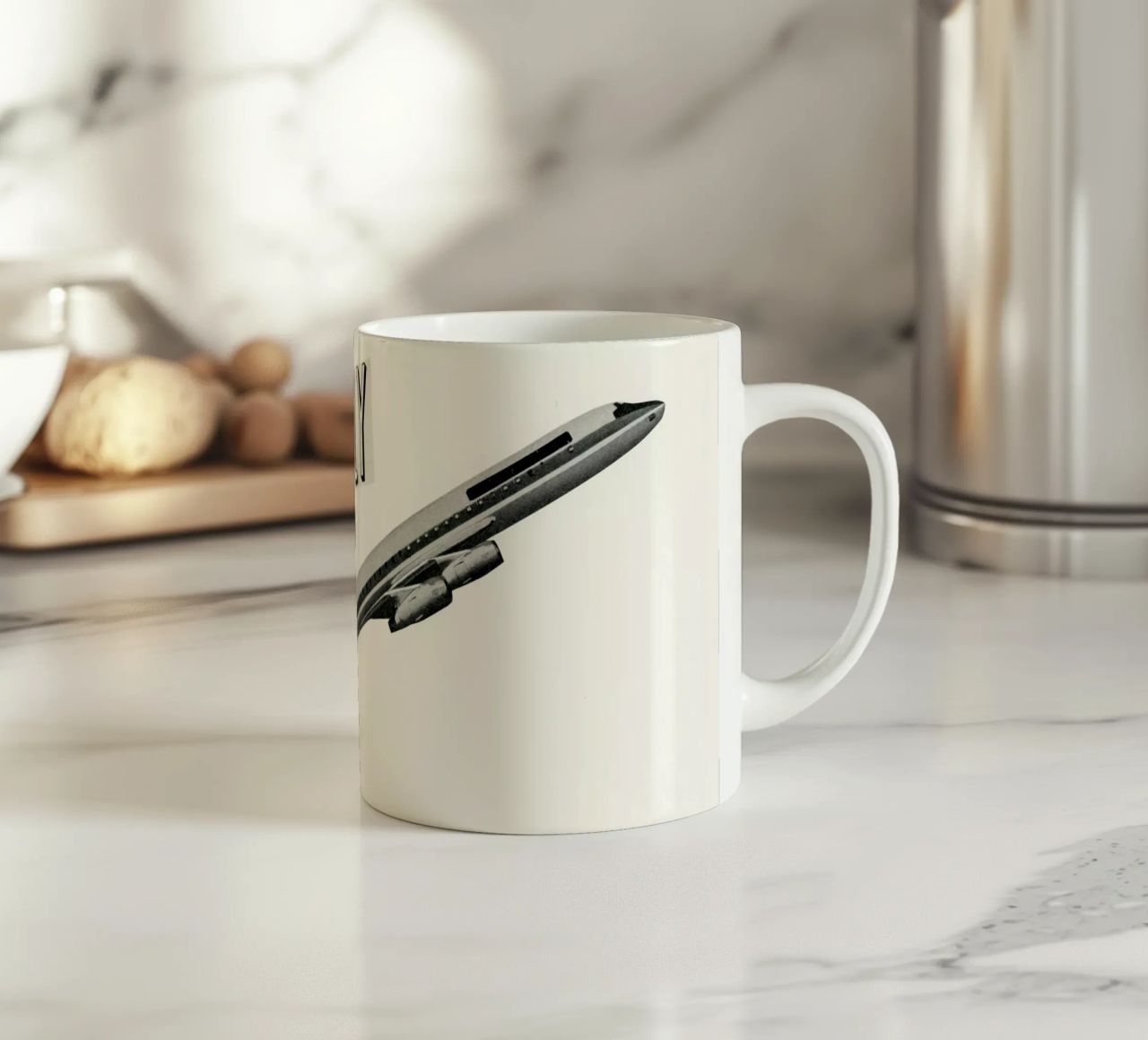 Fly ceramic mug by Cassia Beck Collage